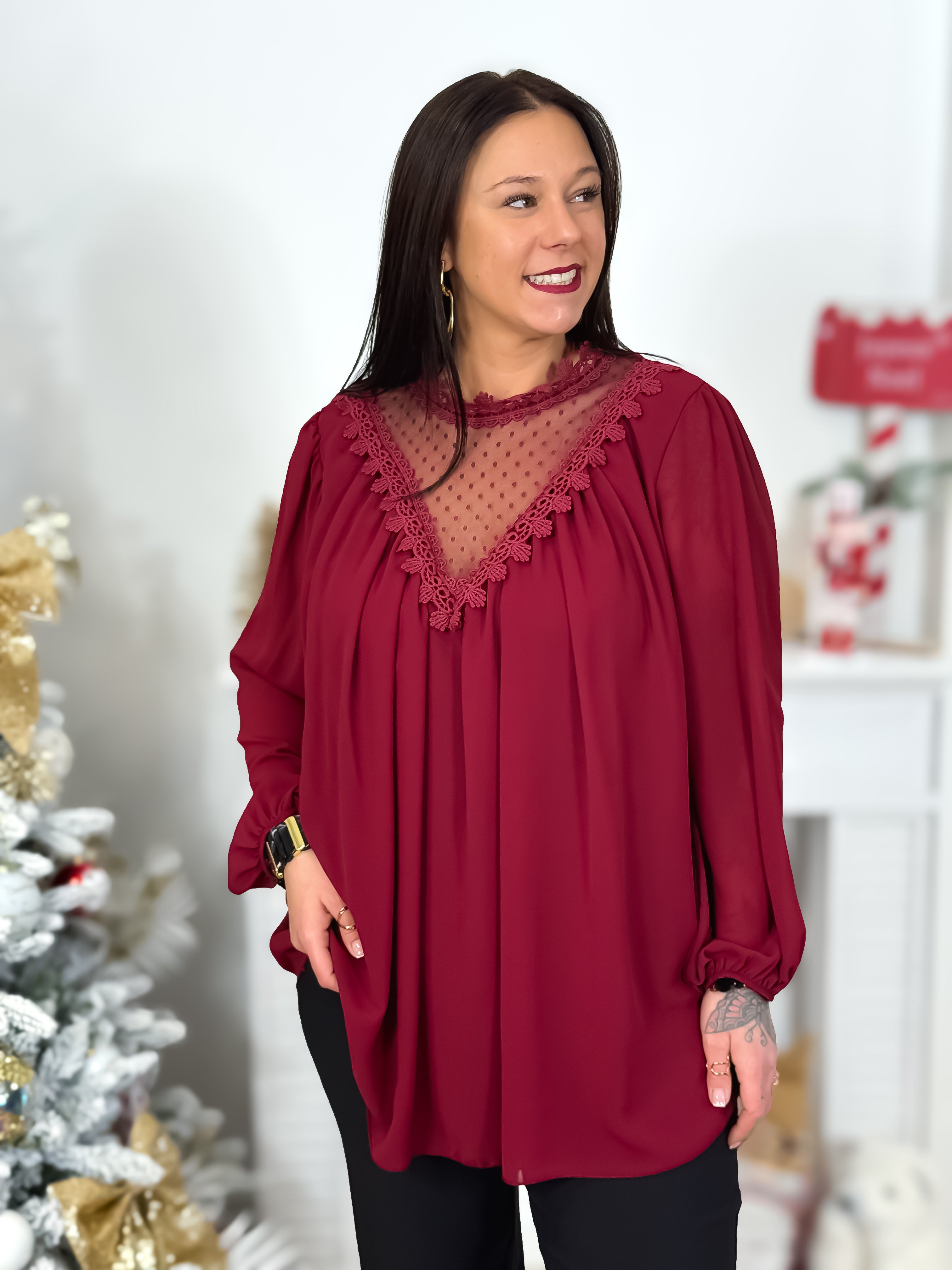 Blouse - Miliana - Bordeaux