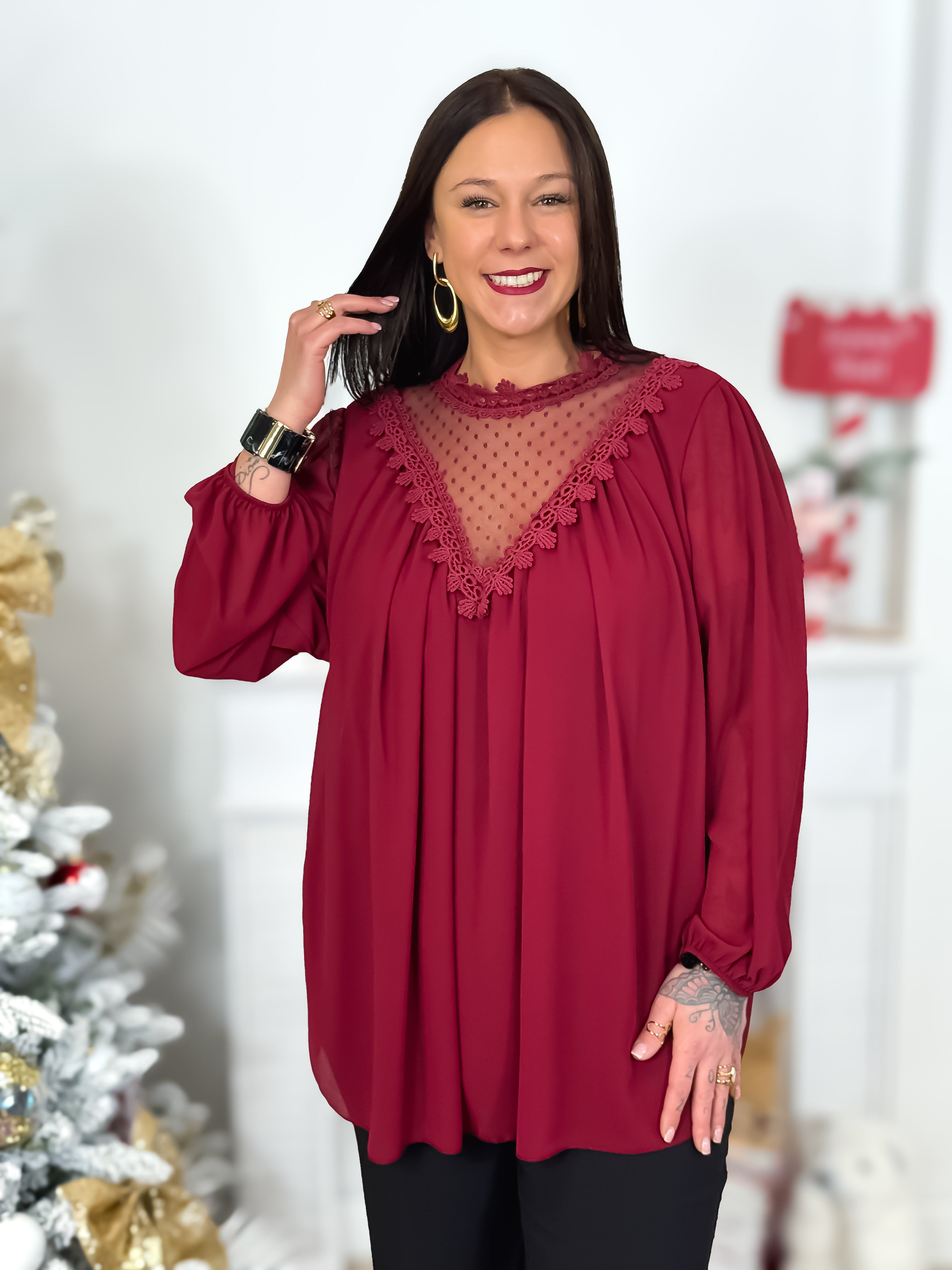 Blouse - Miliana - Bordeaux