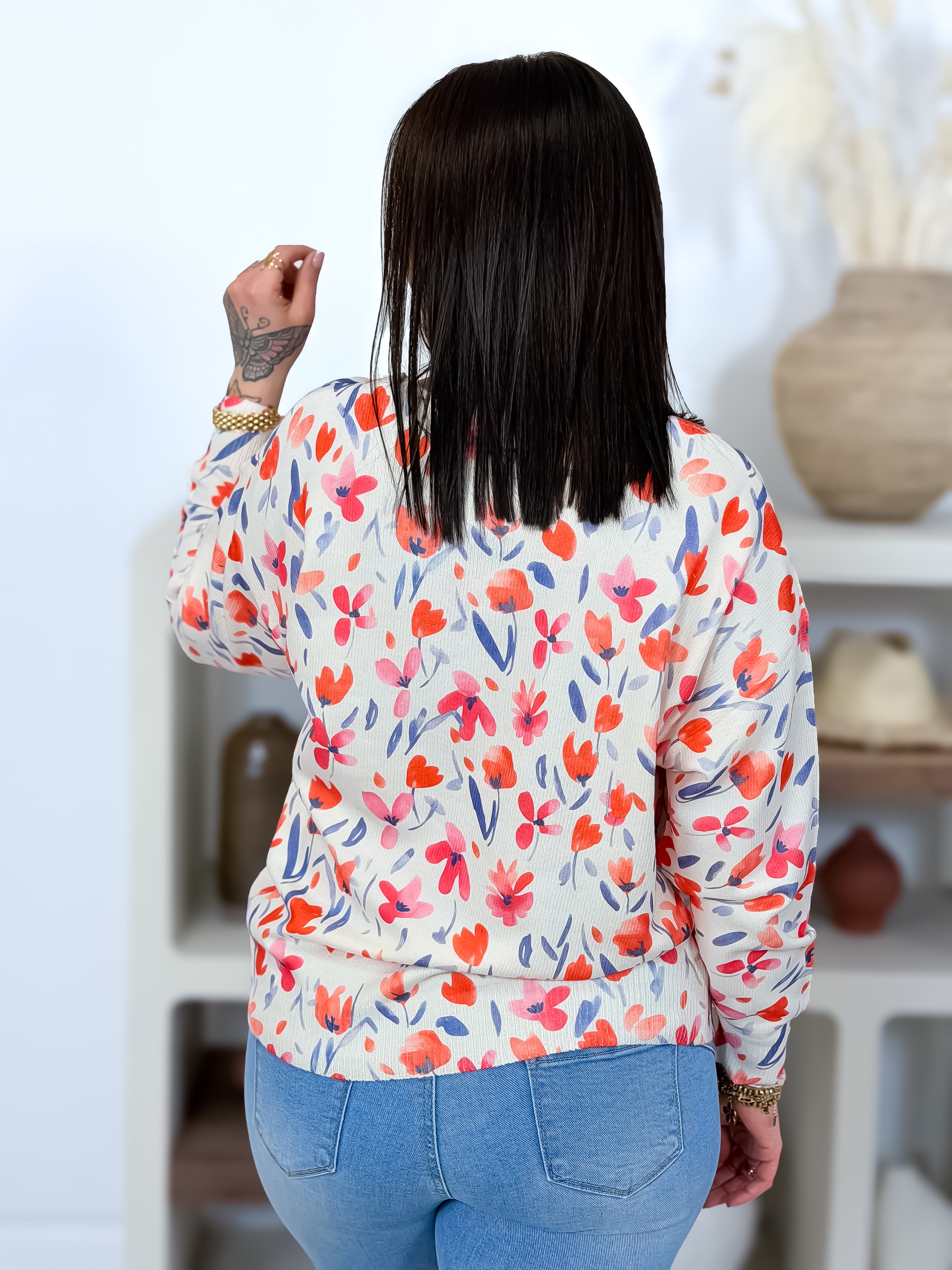 Pull - Henaya - Beige & Bleu