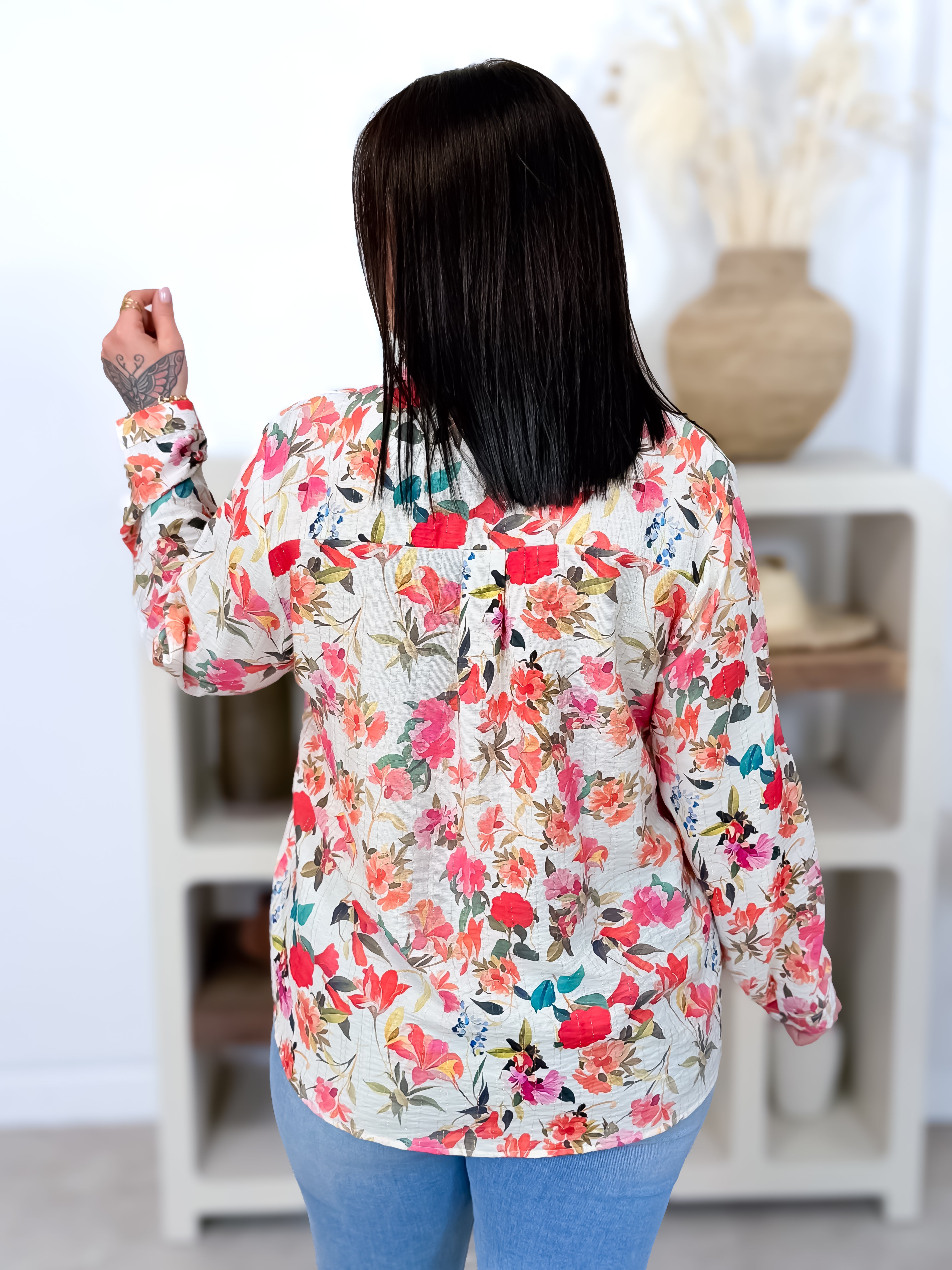 Chemise - Mya - Blanc & Rose