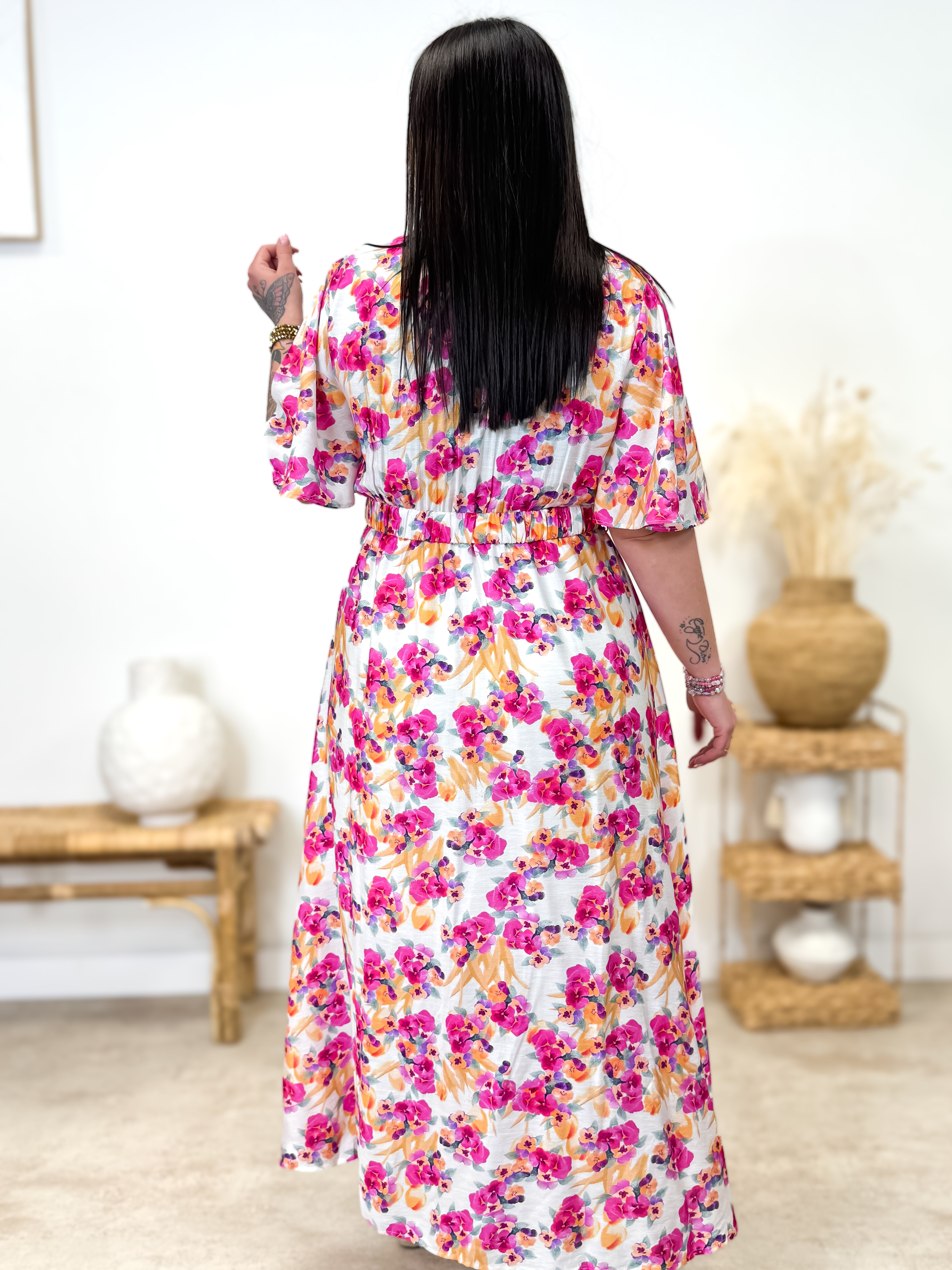 Robe - Sarah - Rose & Orange