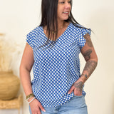 Blouse - Gaëlle - Bleu