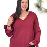 Blouse - Lolia - Bordeaux