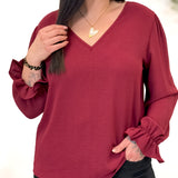 Blouse - Lolia - Bordeaux