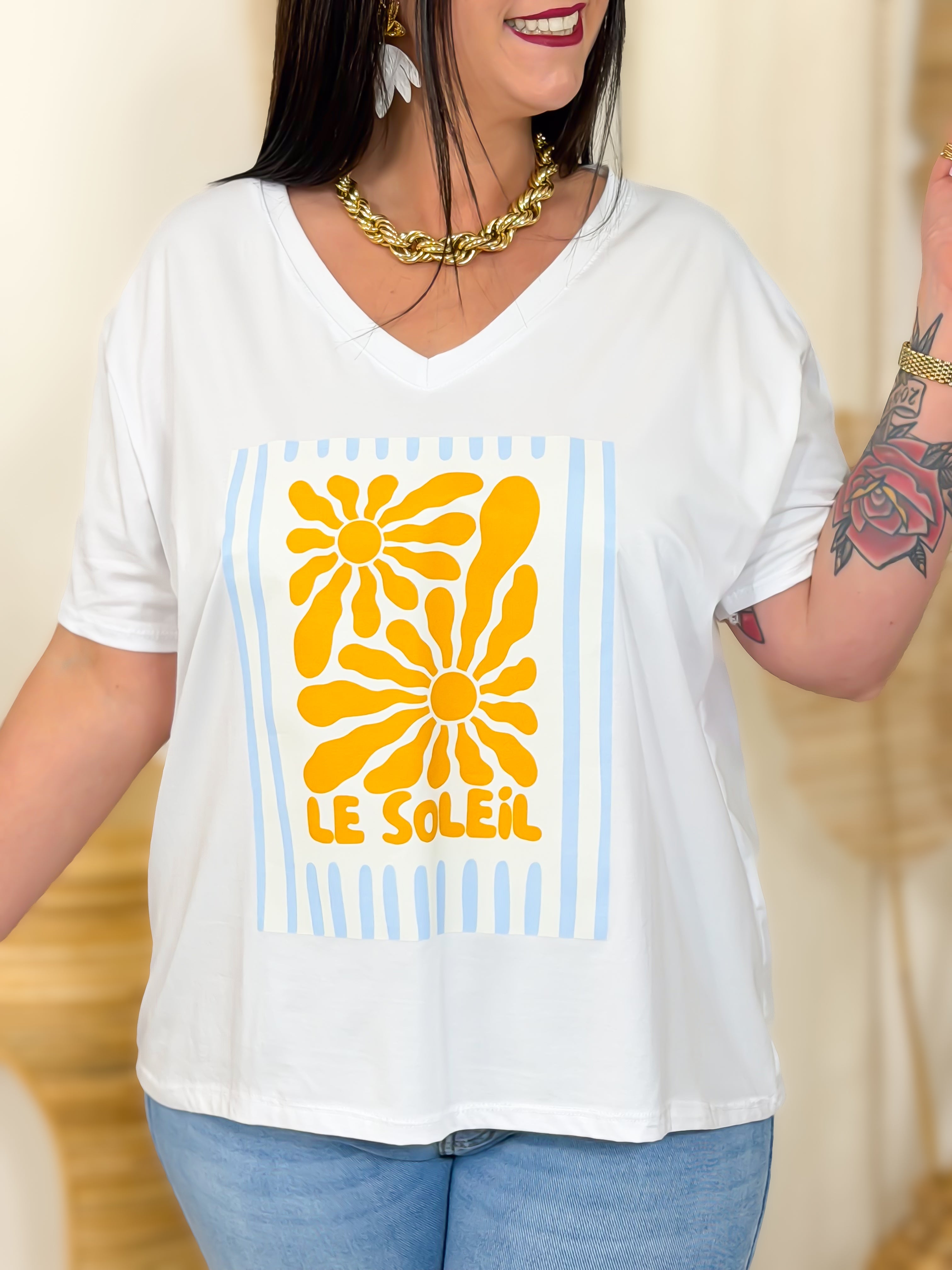 T-shirt - Le Soleil - Blanc