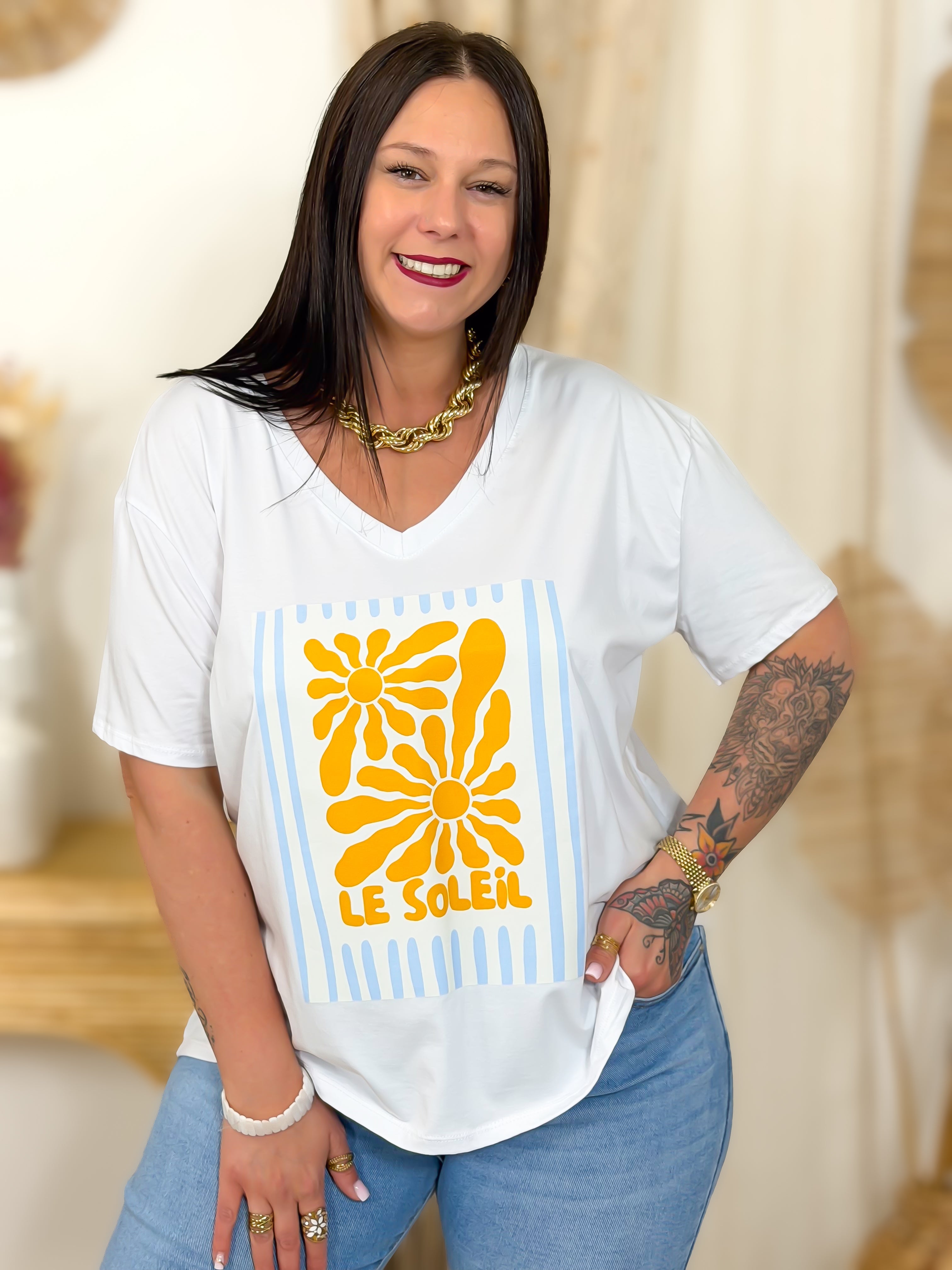 T-shirt - Le Soleil - Blanc