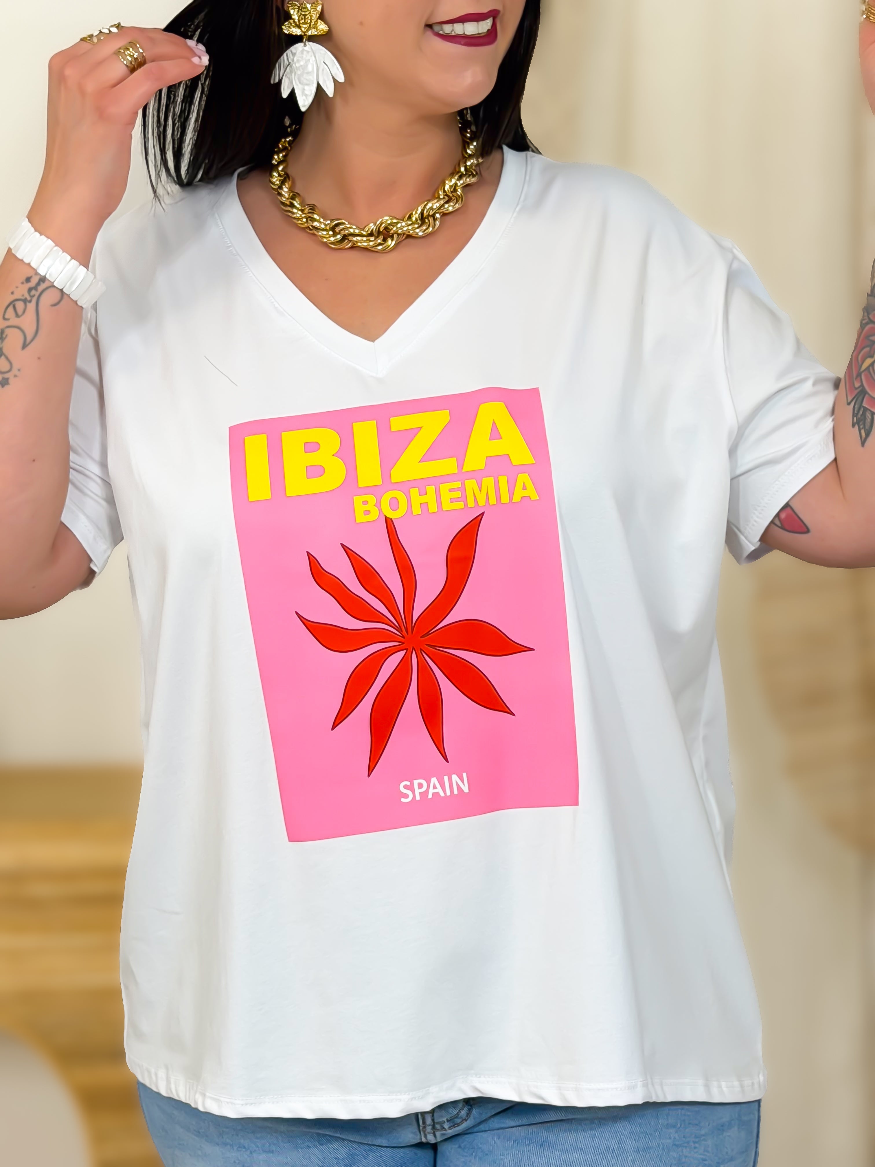 T-shirt - Ibiza Bohemia - Blanc