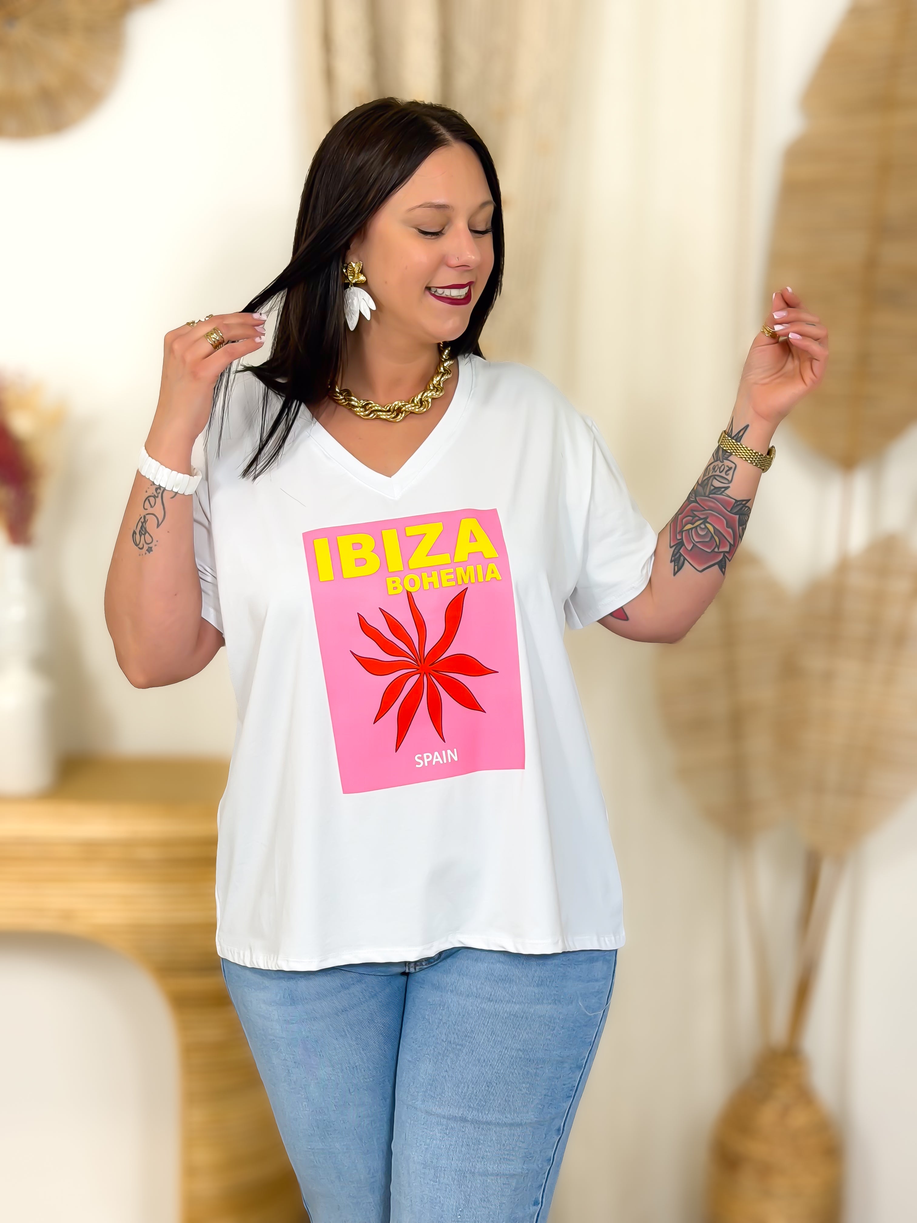 T-shirt - Ibiza Bohemia - Blanc