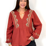 Blouse - Gretta - Bordeaux