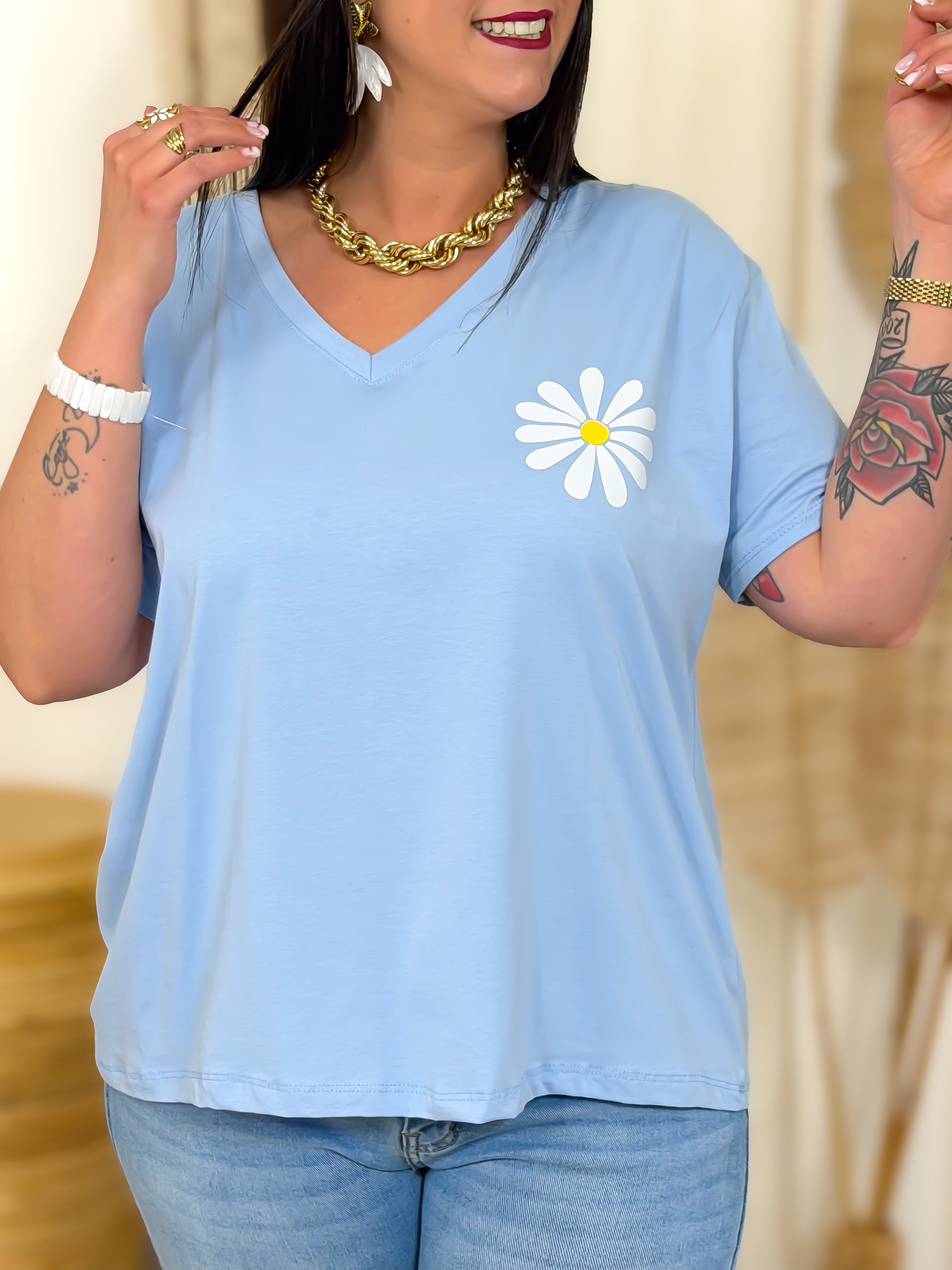 T-shirt - Yelena - Bleu Clair