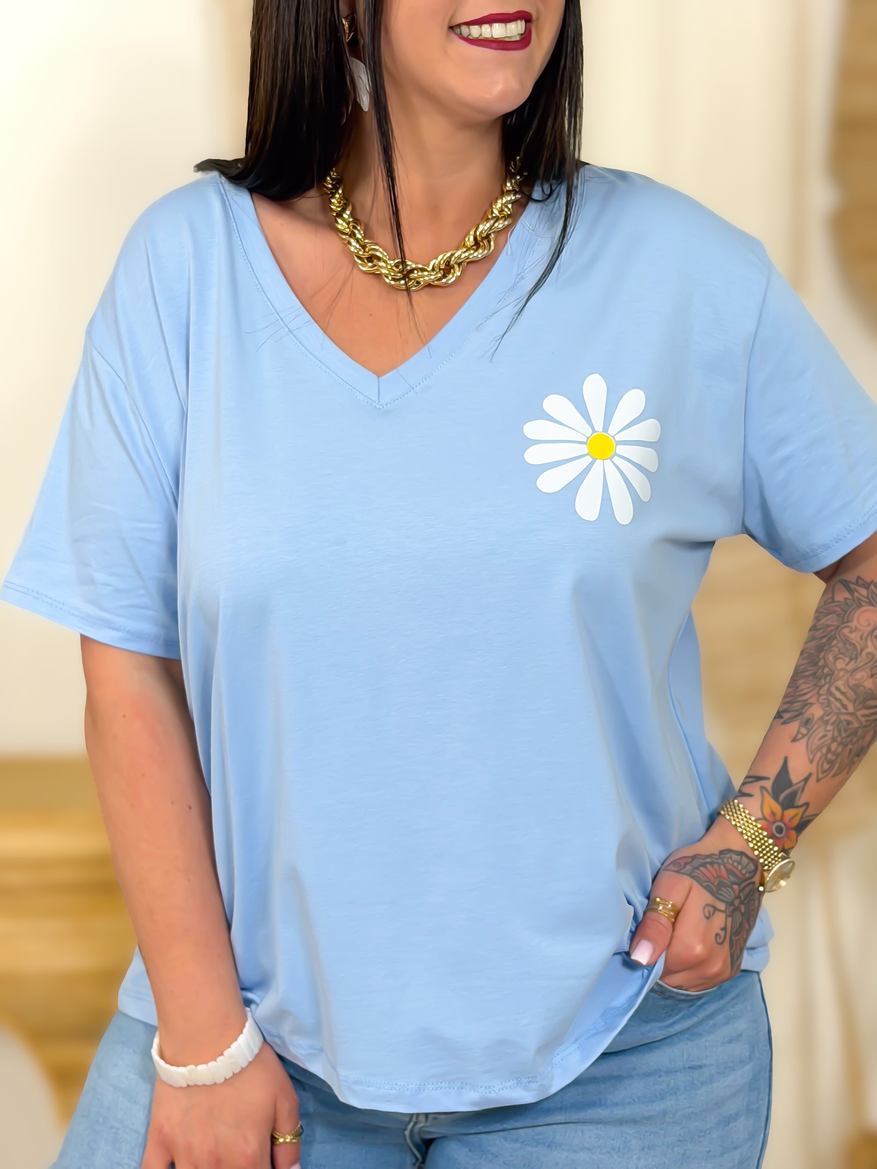 T-shirt - Yelena - Bleu Clair