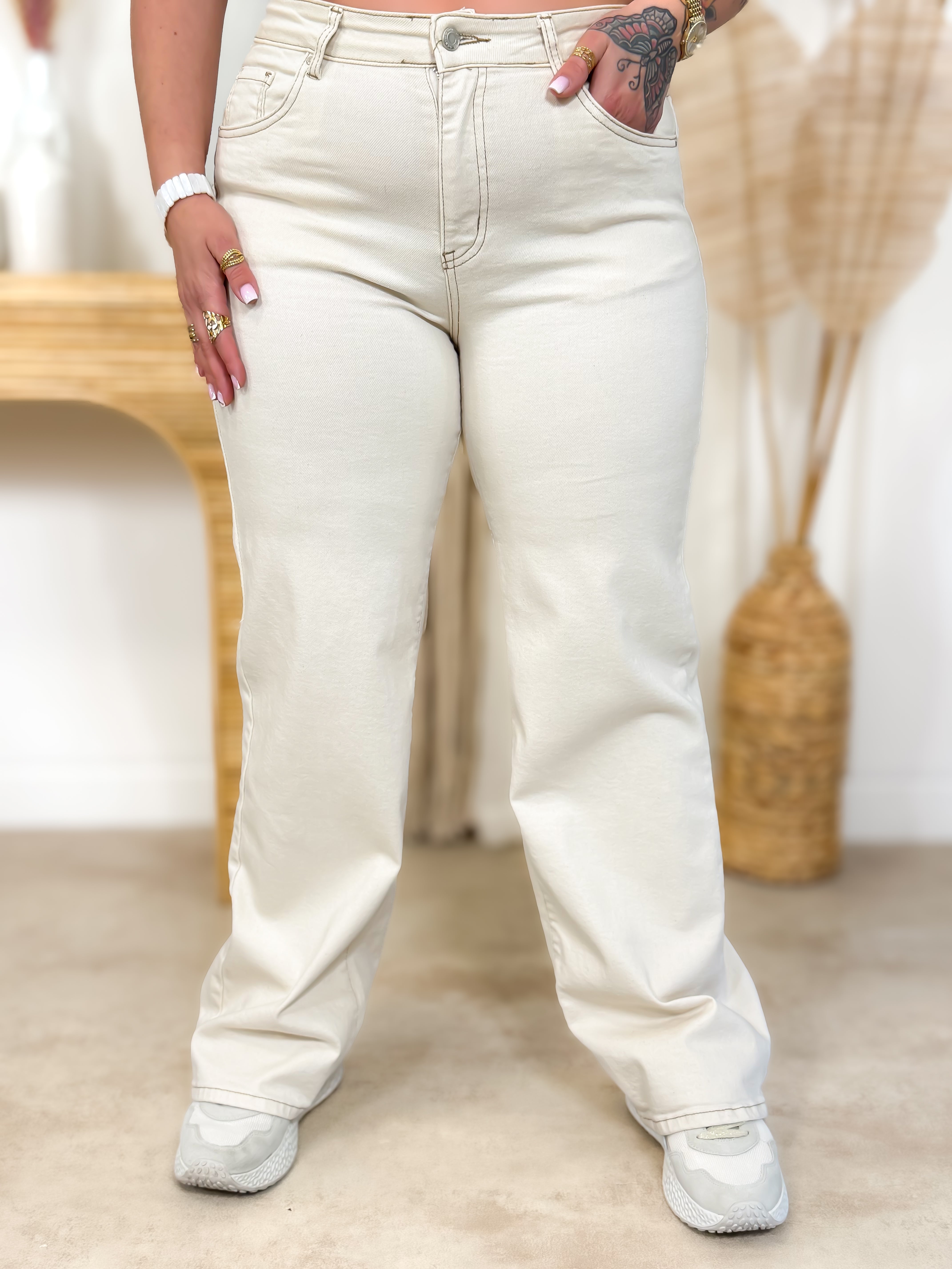 Jeans - Mina - Beige