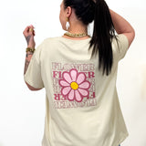 T-shirt - Fiore - Beige
