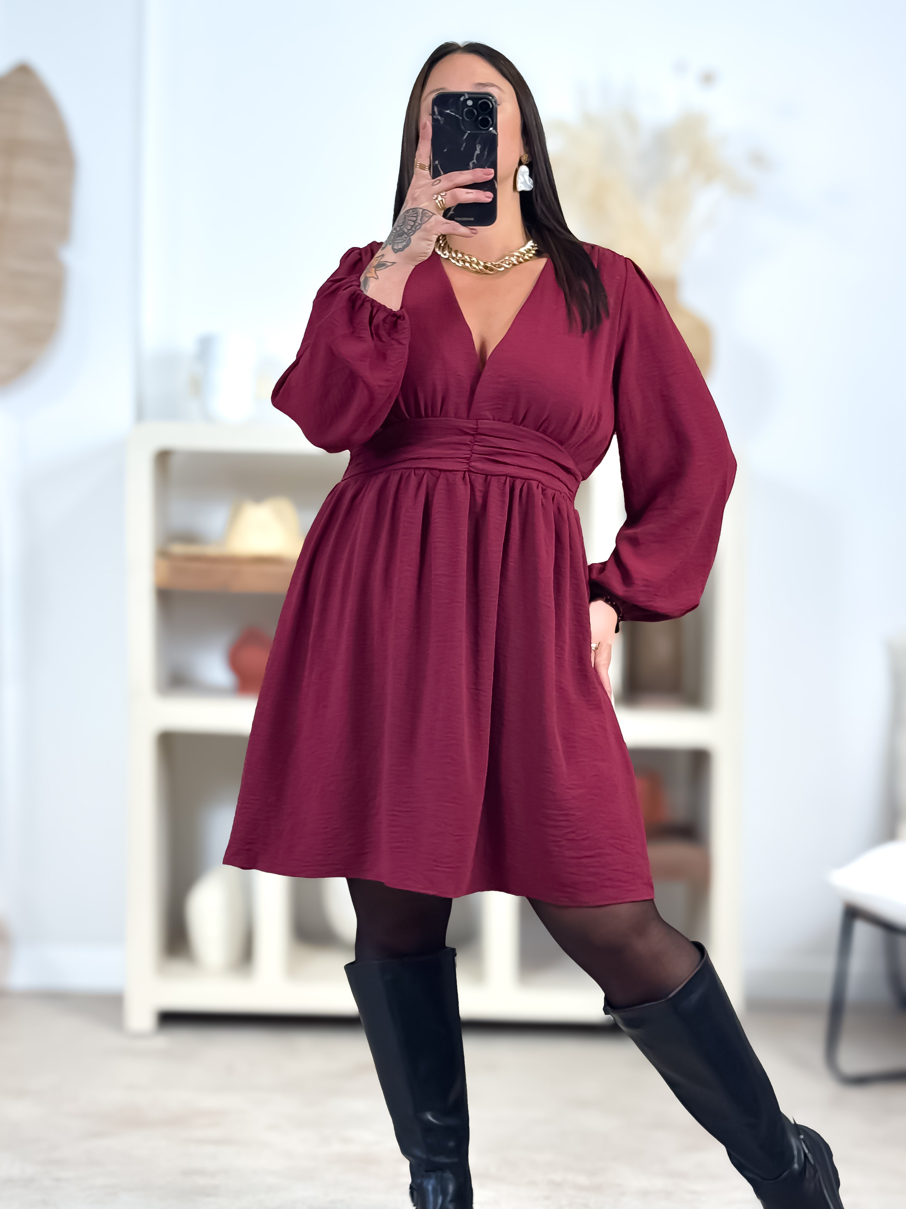Robe - Lena - Bordeaux