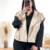 Veste sans manche - Johanne - Beige