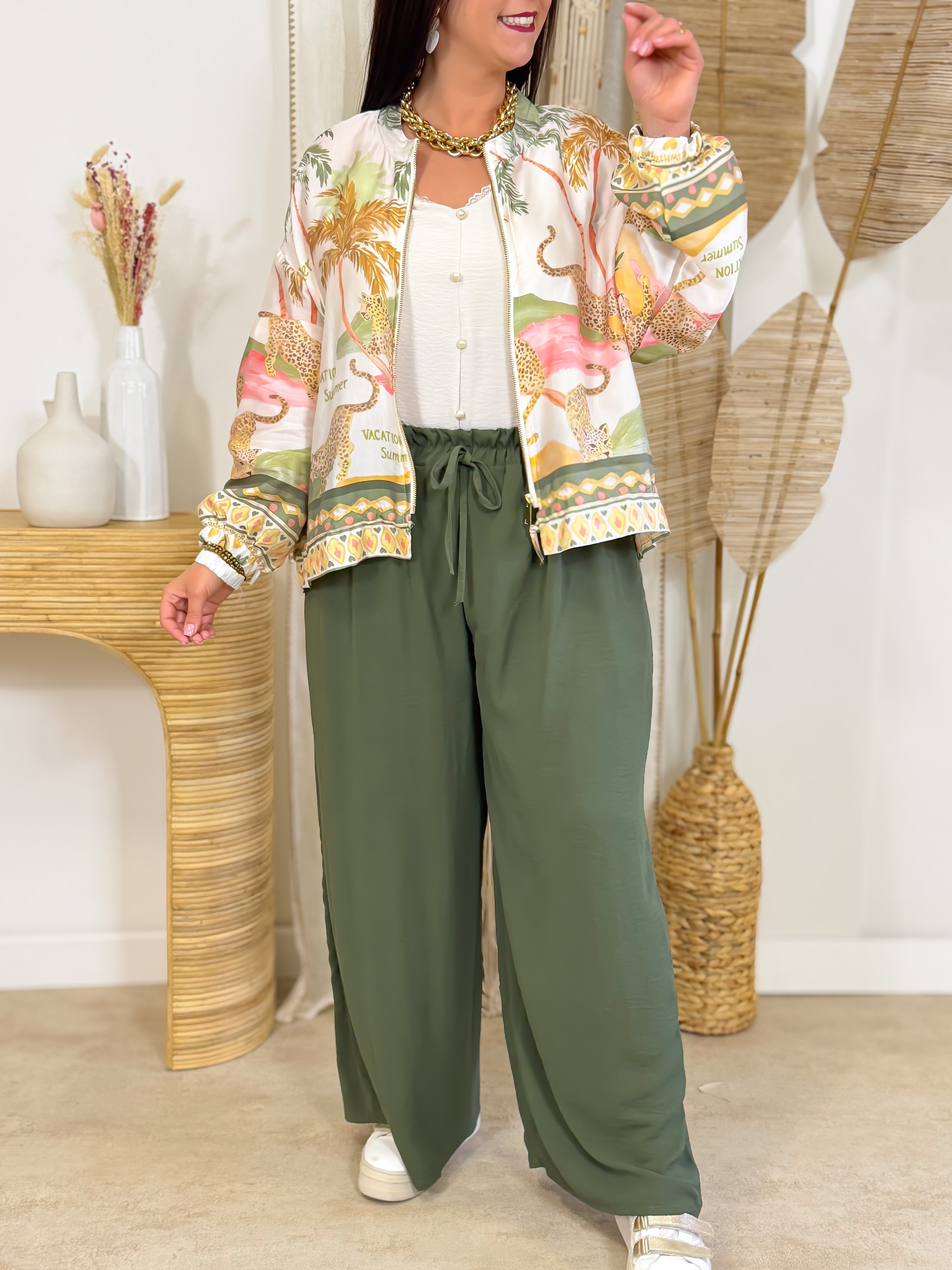 Palazzo - Fanny - Kaki / PRÉ-VENTE 05.04.26