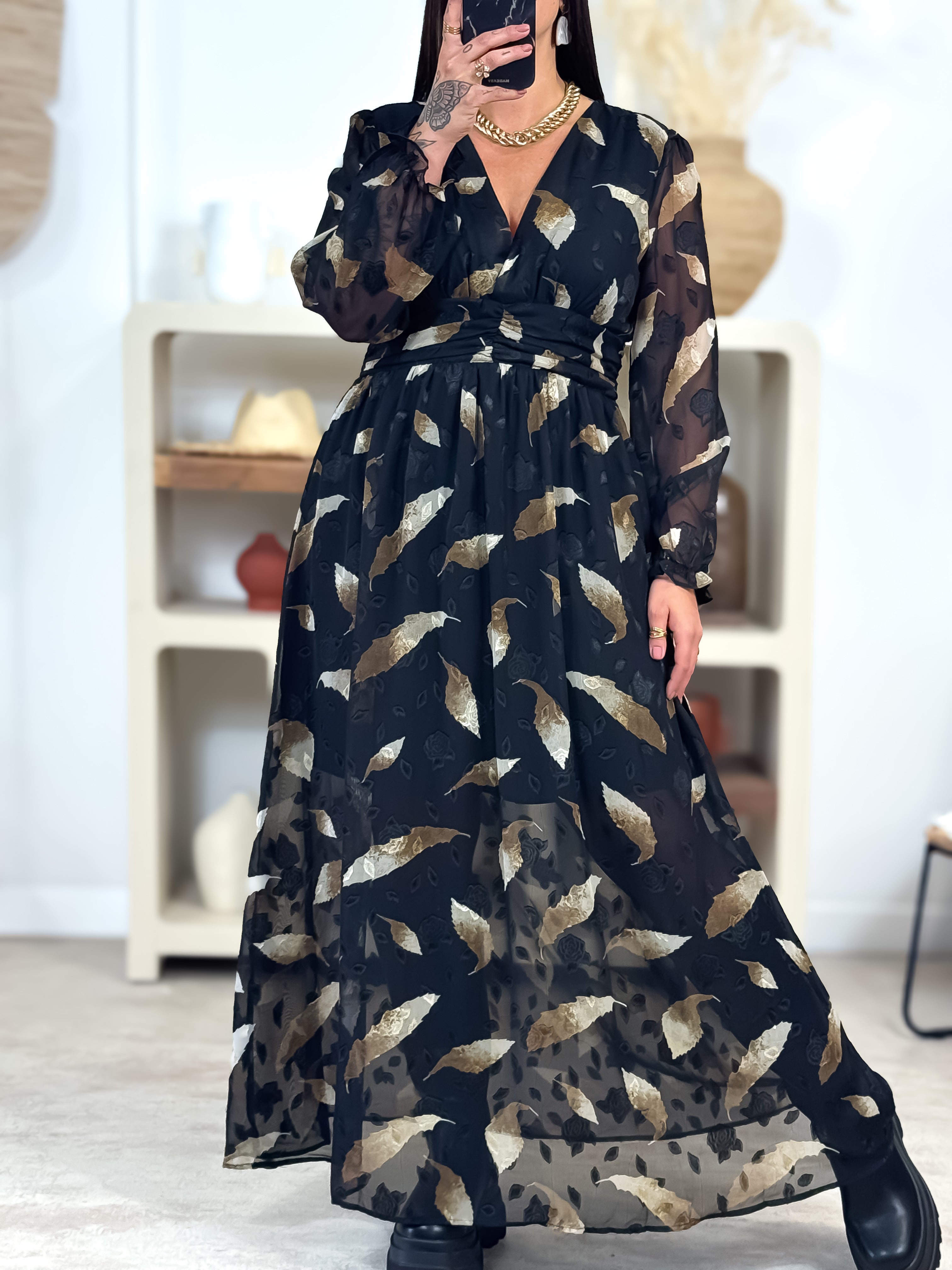 Robe Longue - Ria - Noir
