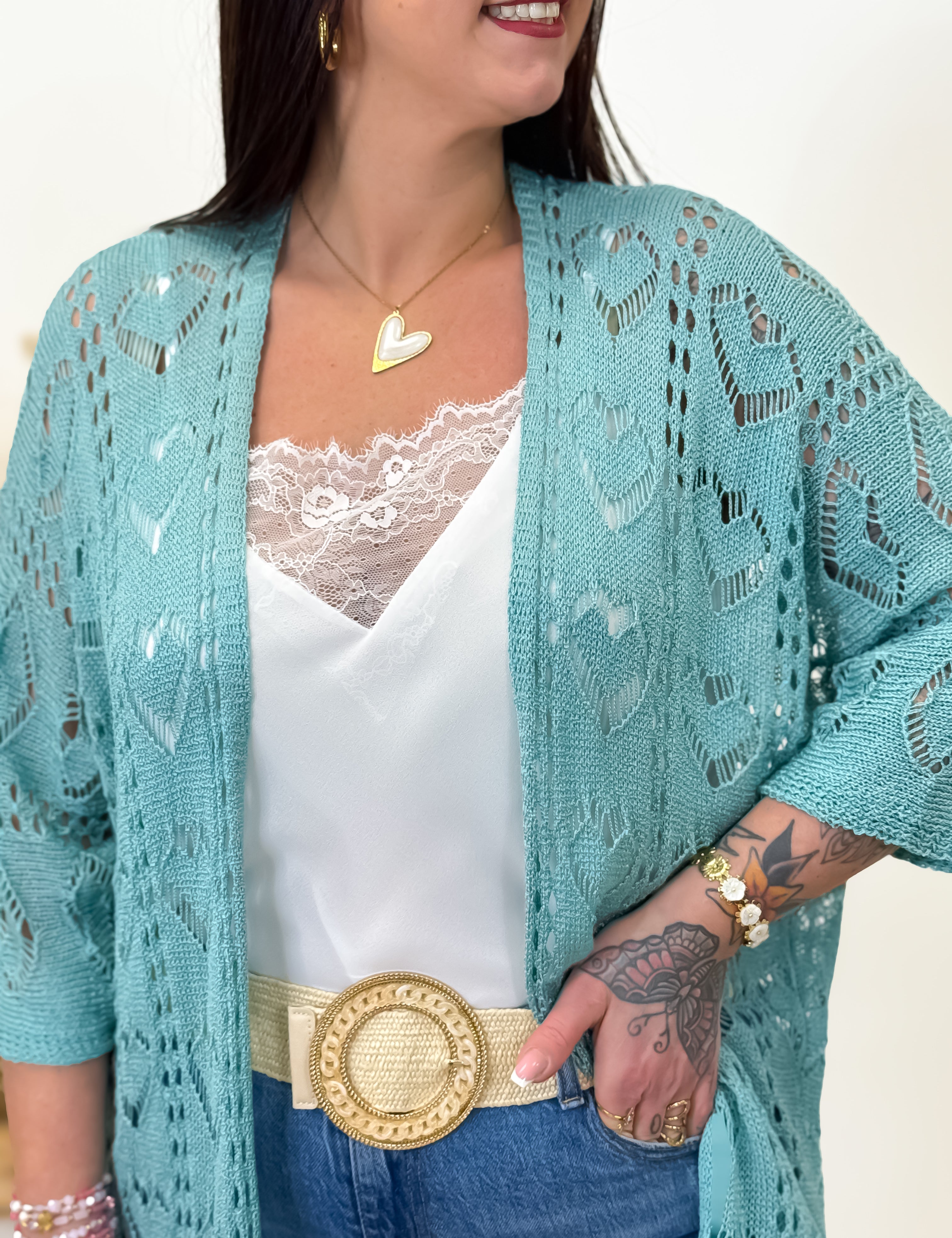 Gilet - Angelina - Turquoise