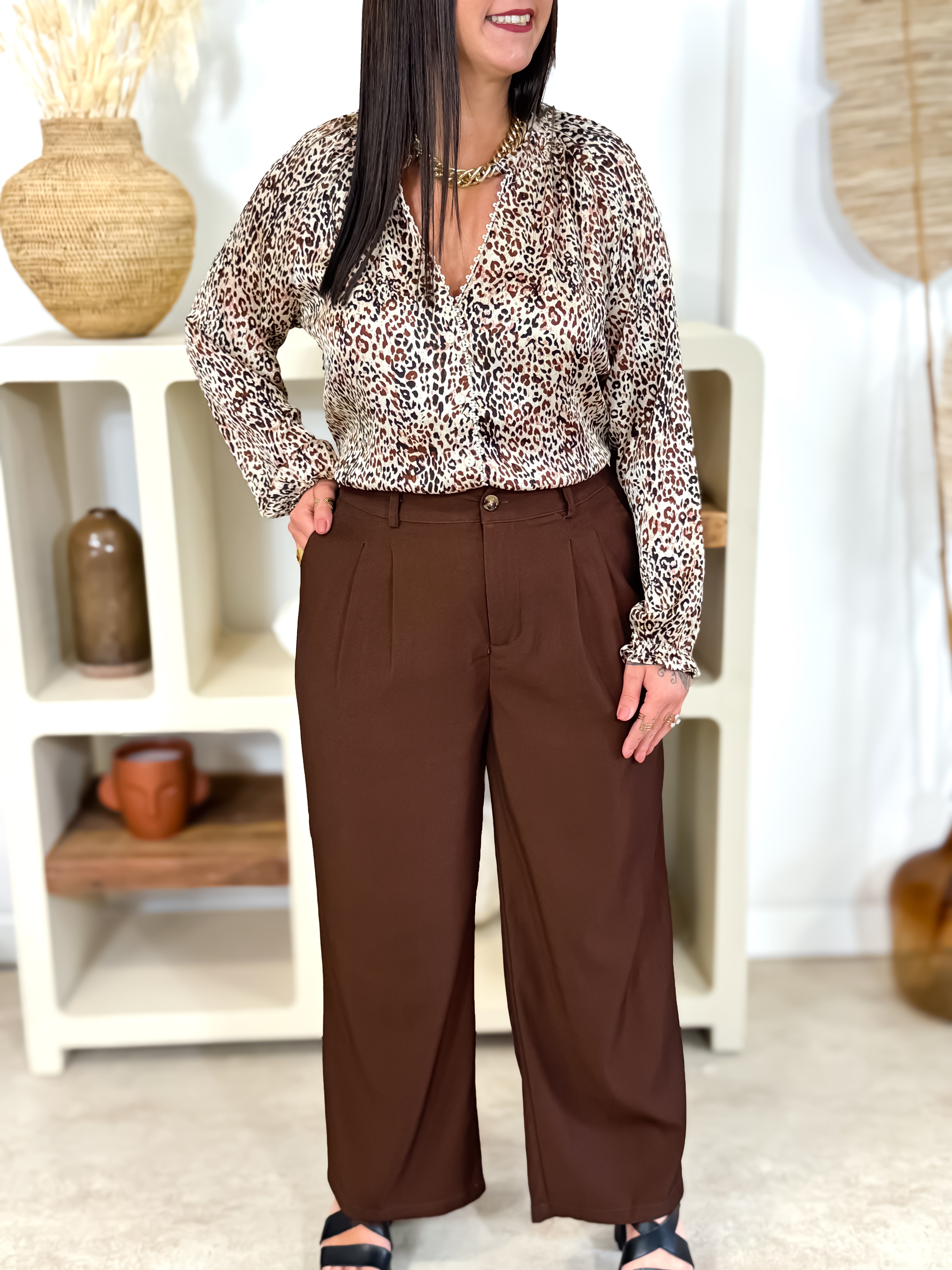 Pantalon - Lora - Chocolat