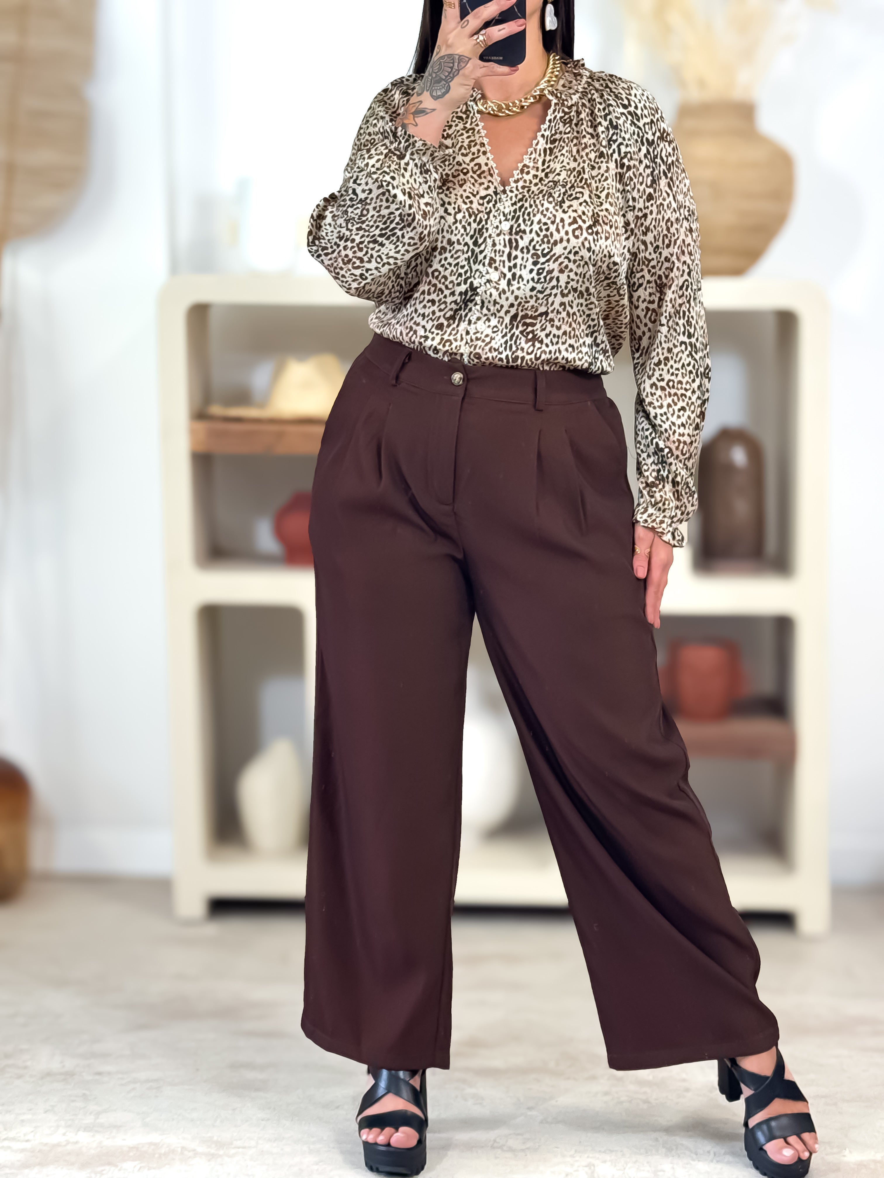 Pantalon - Lora - Chocolat