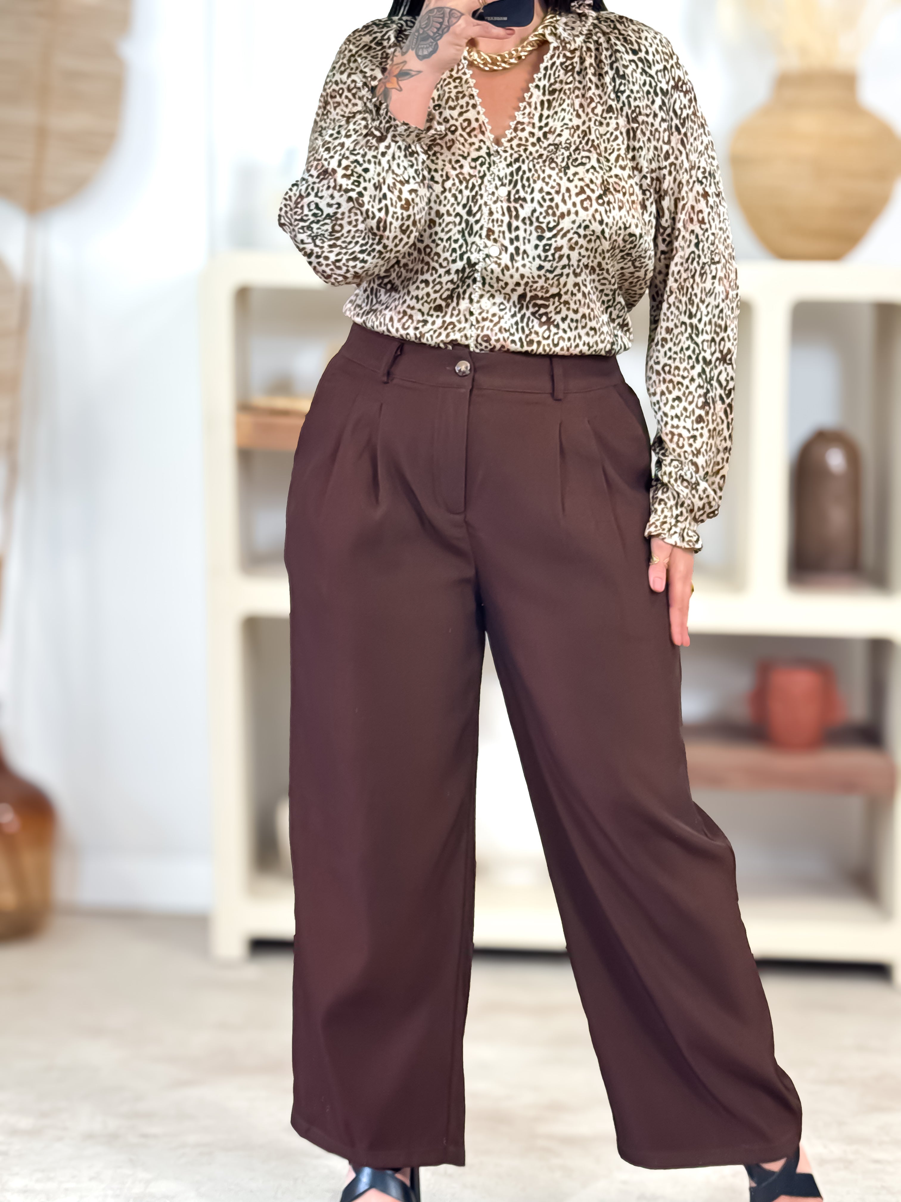 Pantalon - Lora - Chocolat