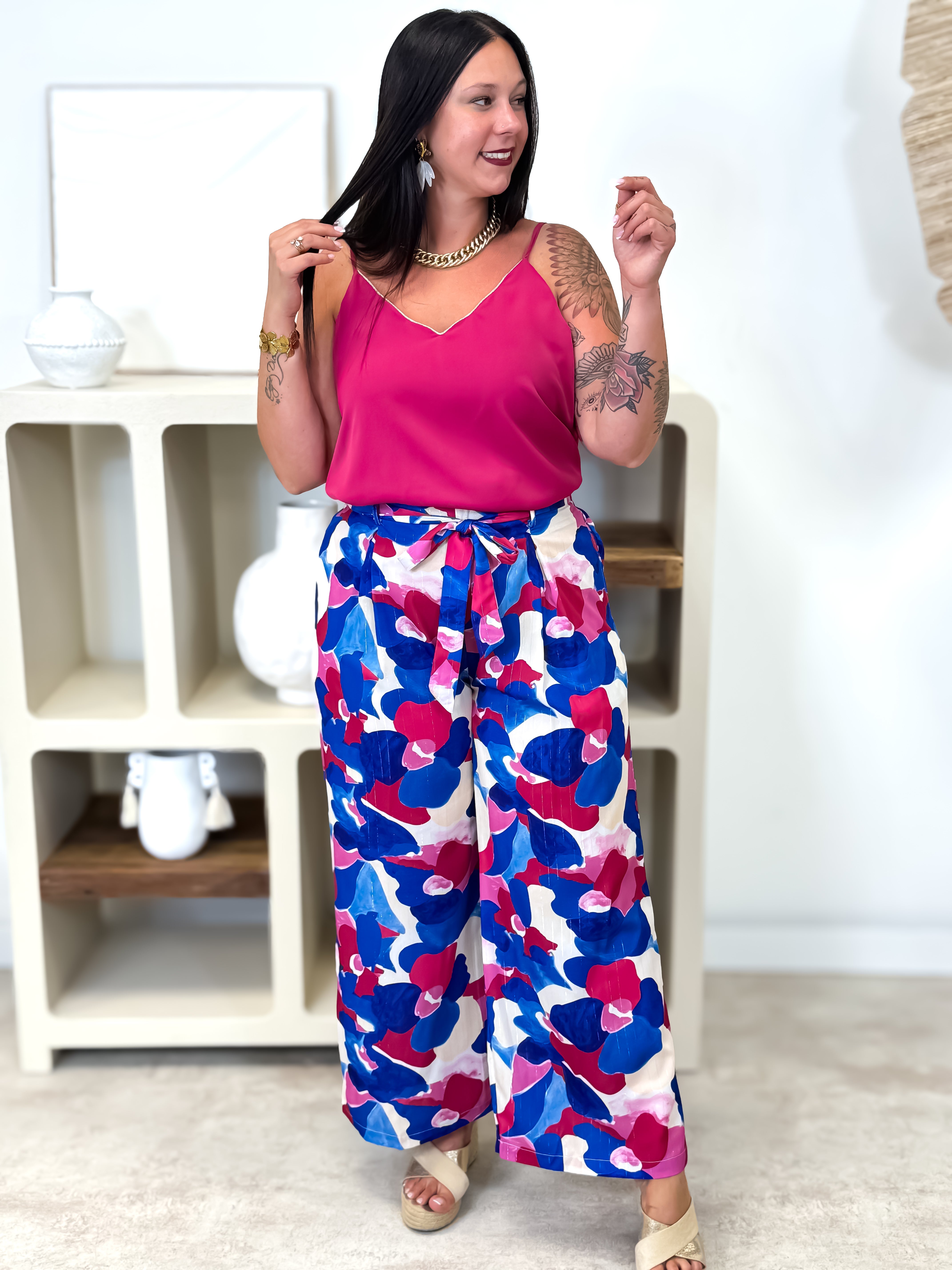 Palazzo - Cia - Bleu & Fuchsia