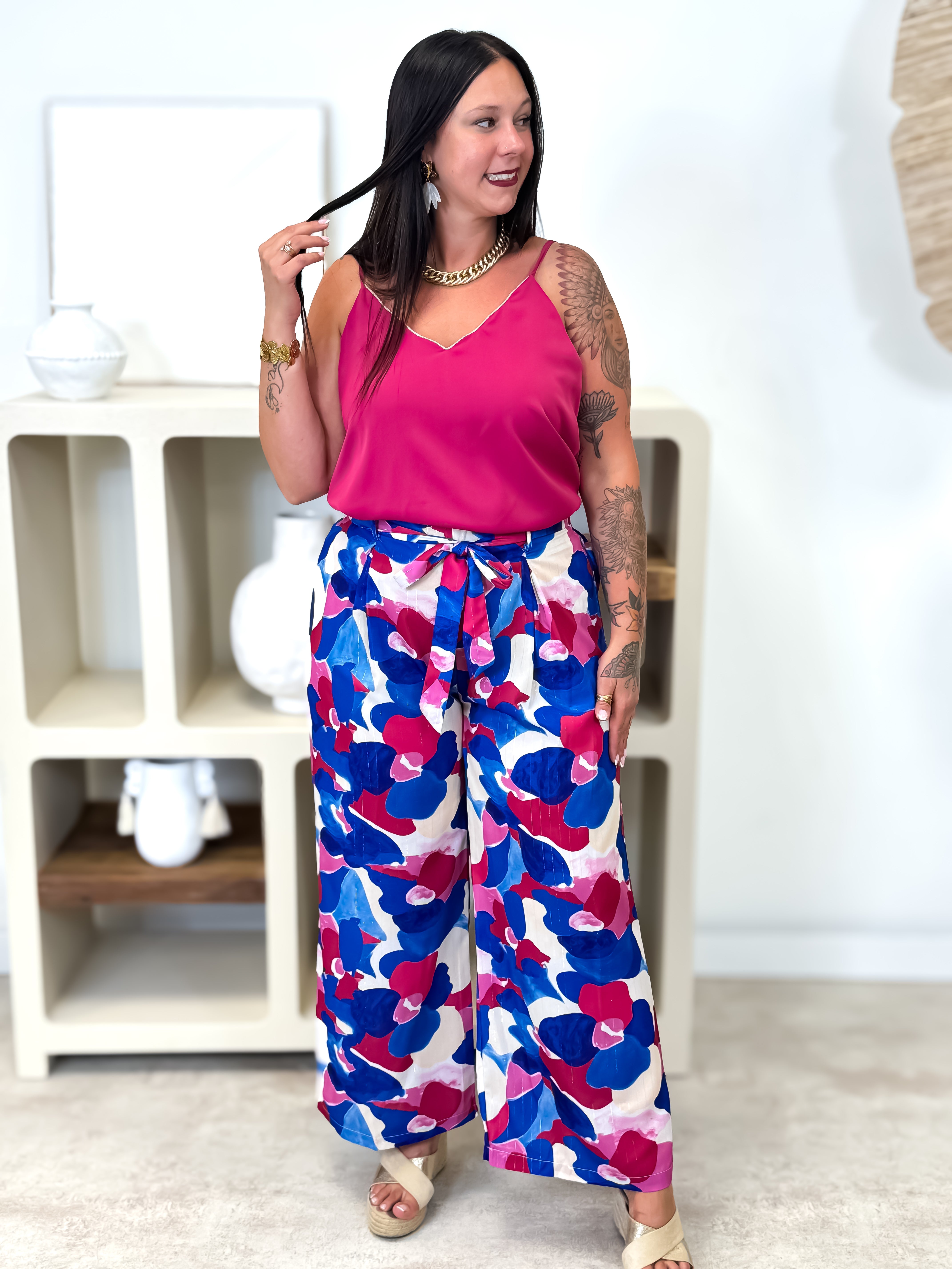 Palazzo - Cia - Bleu & Fuchsia