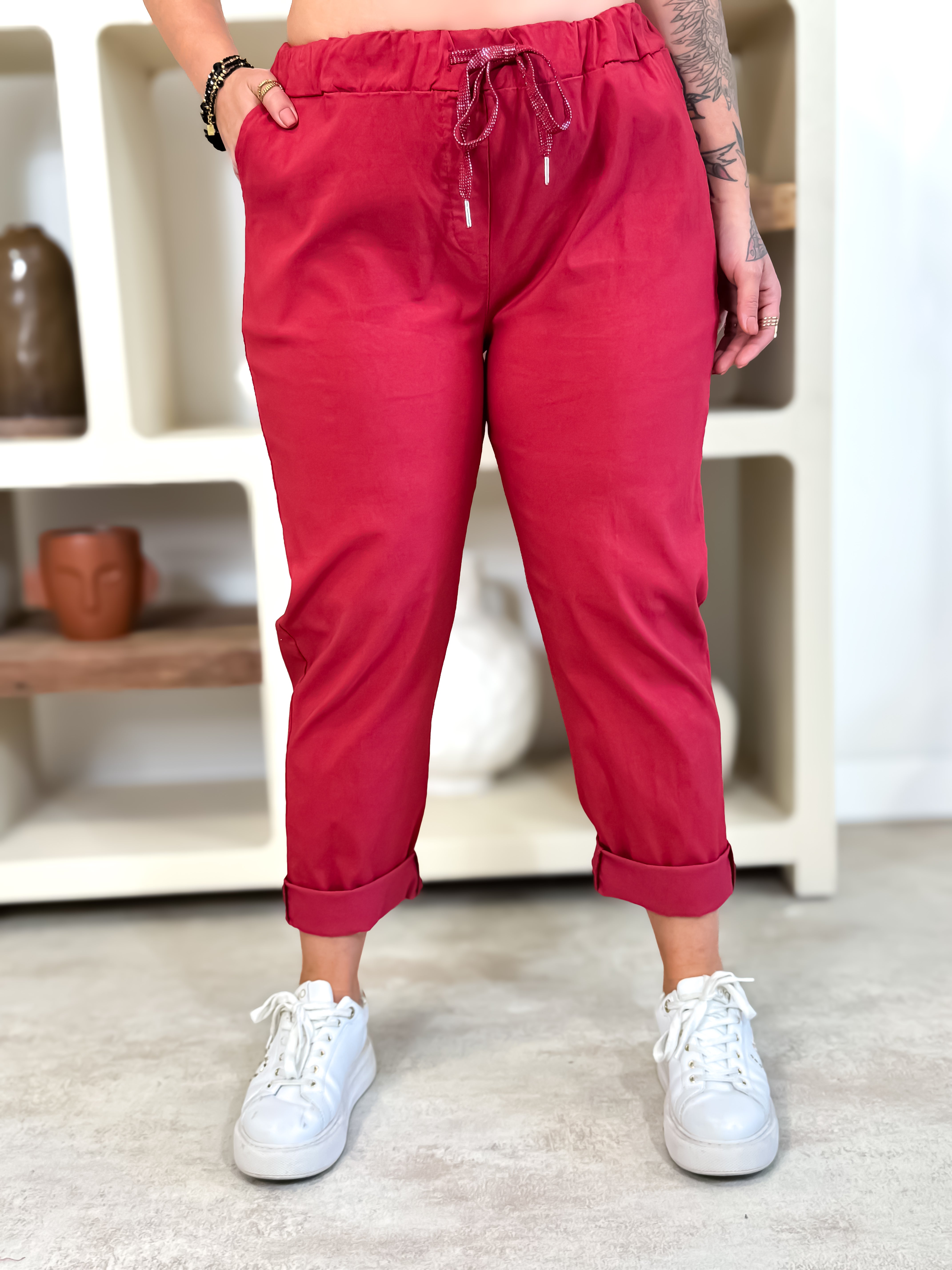 Pantalon magique - Jena - Brique
