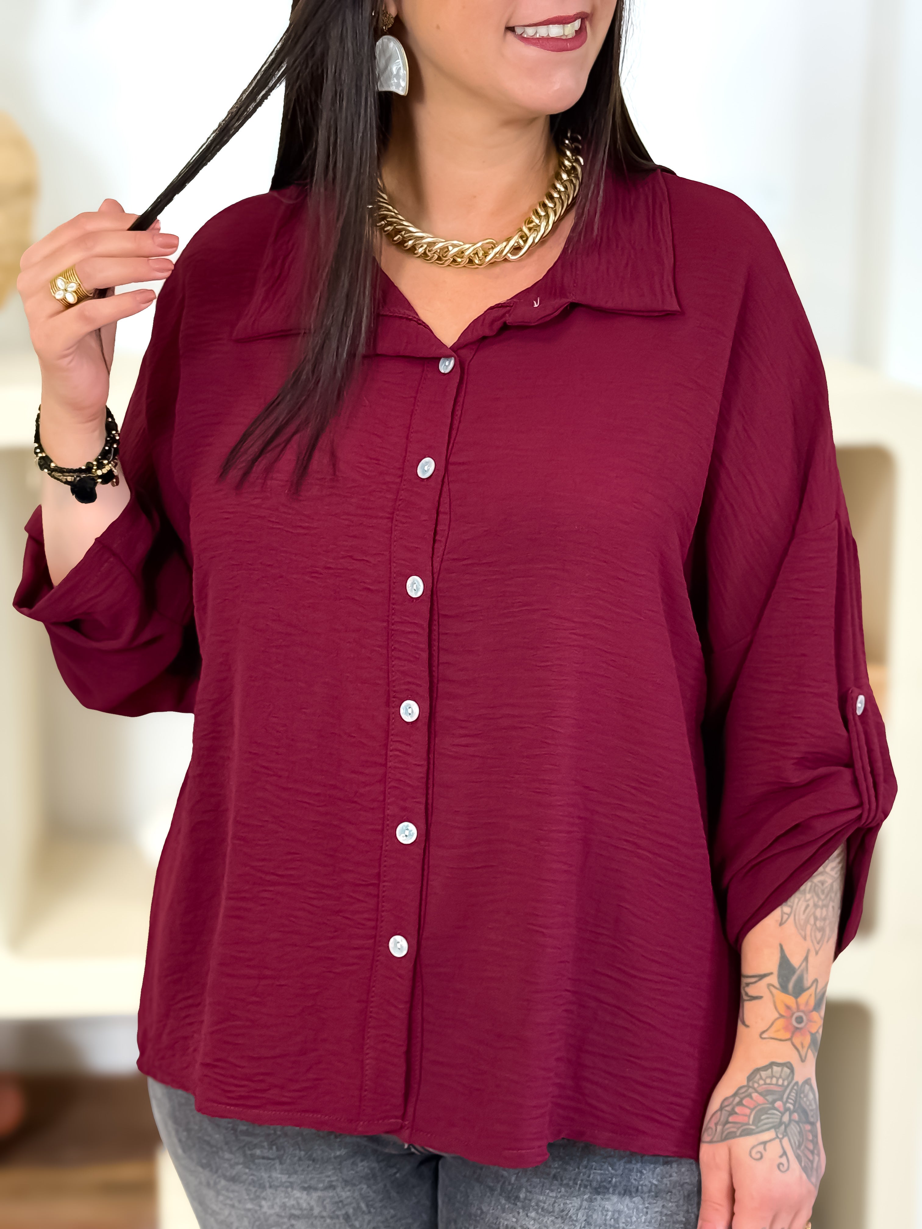 Chemise - Roxy - Bordeaux