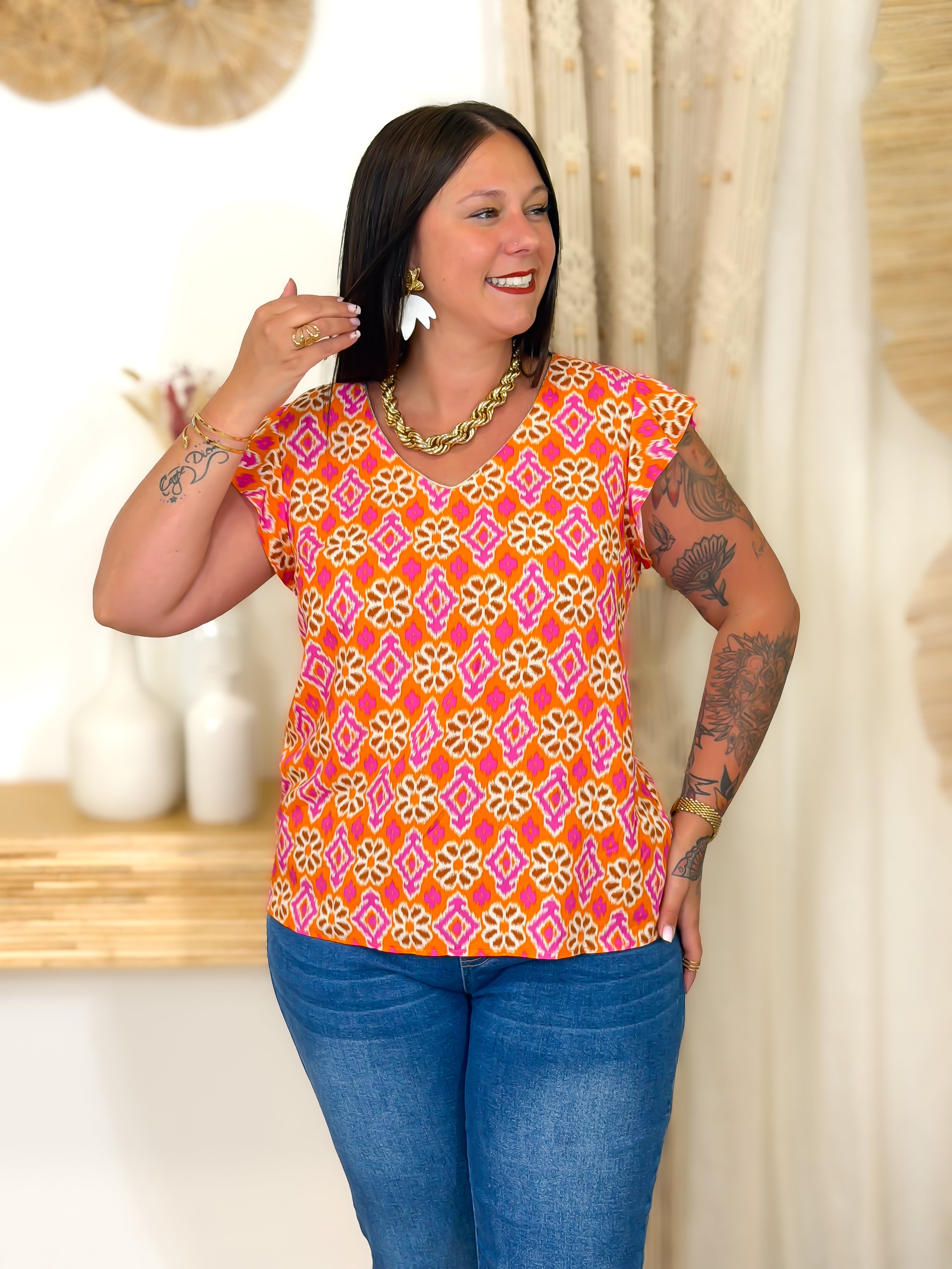 Blouse - Yuna - Orange