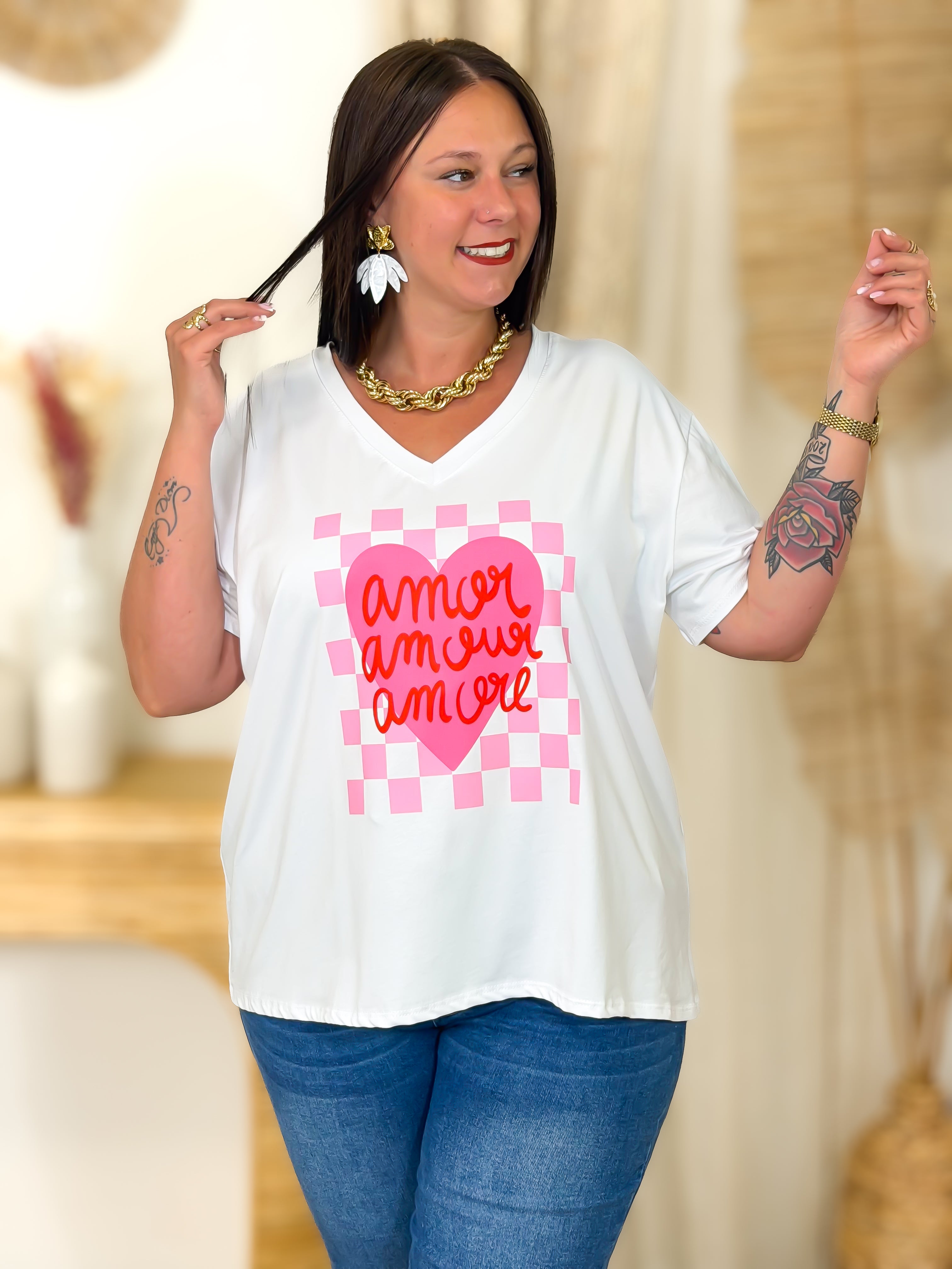 T-shirt - Leila - Geel
