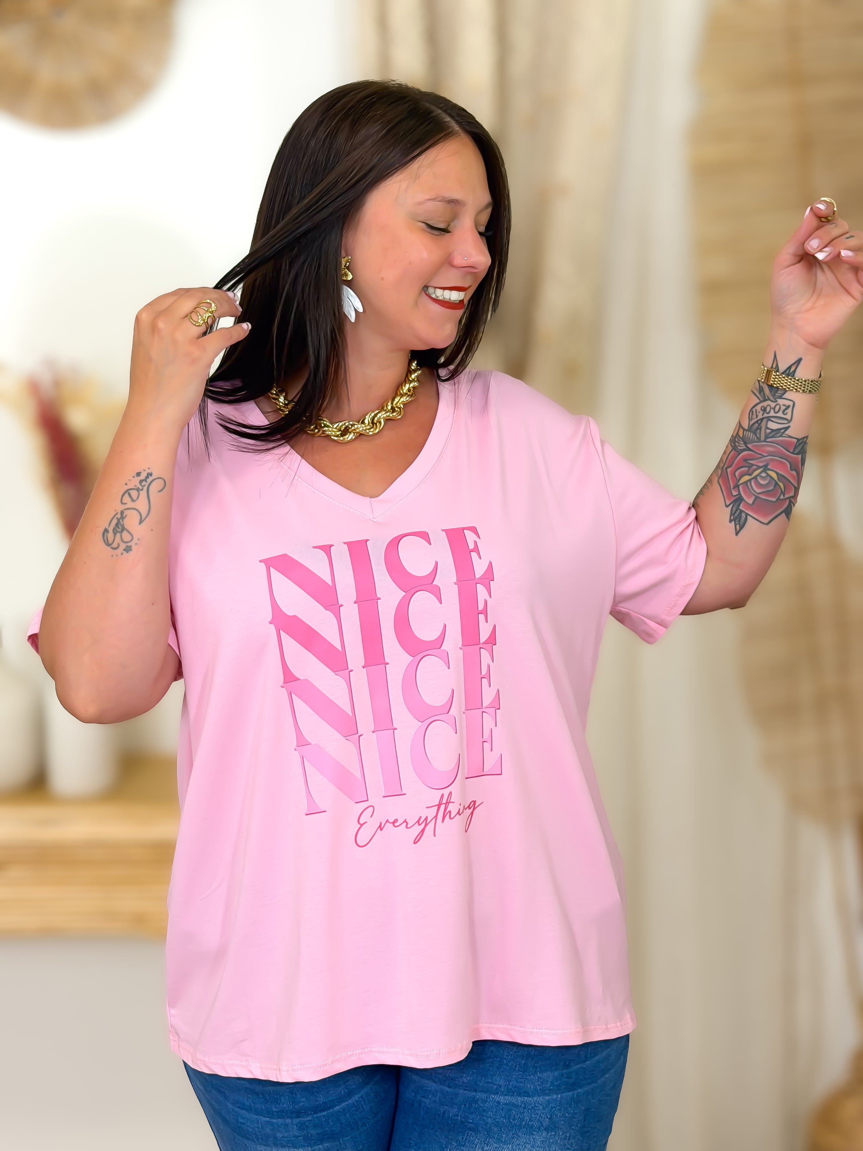 T-shirt - Leila - Geel