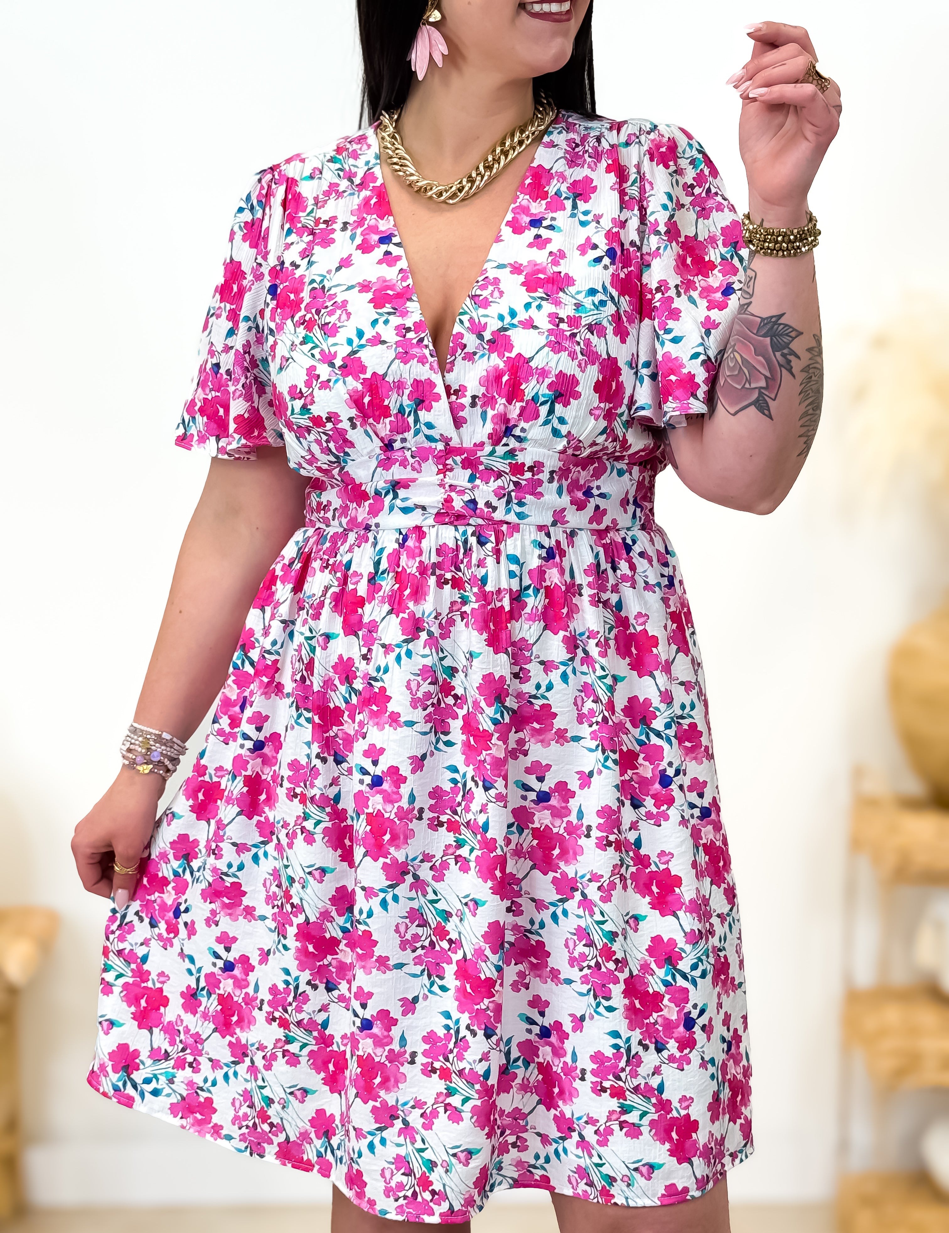 Robe - Simone - Rose