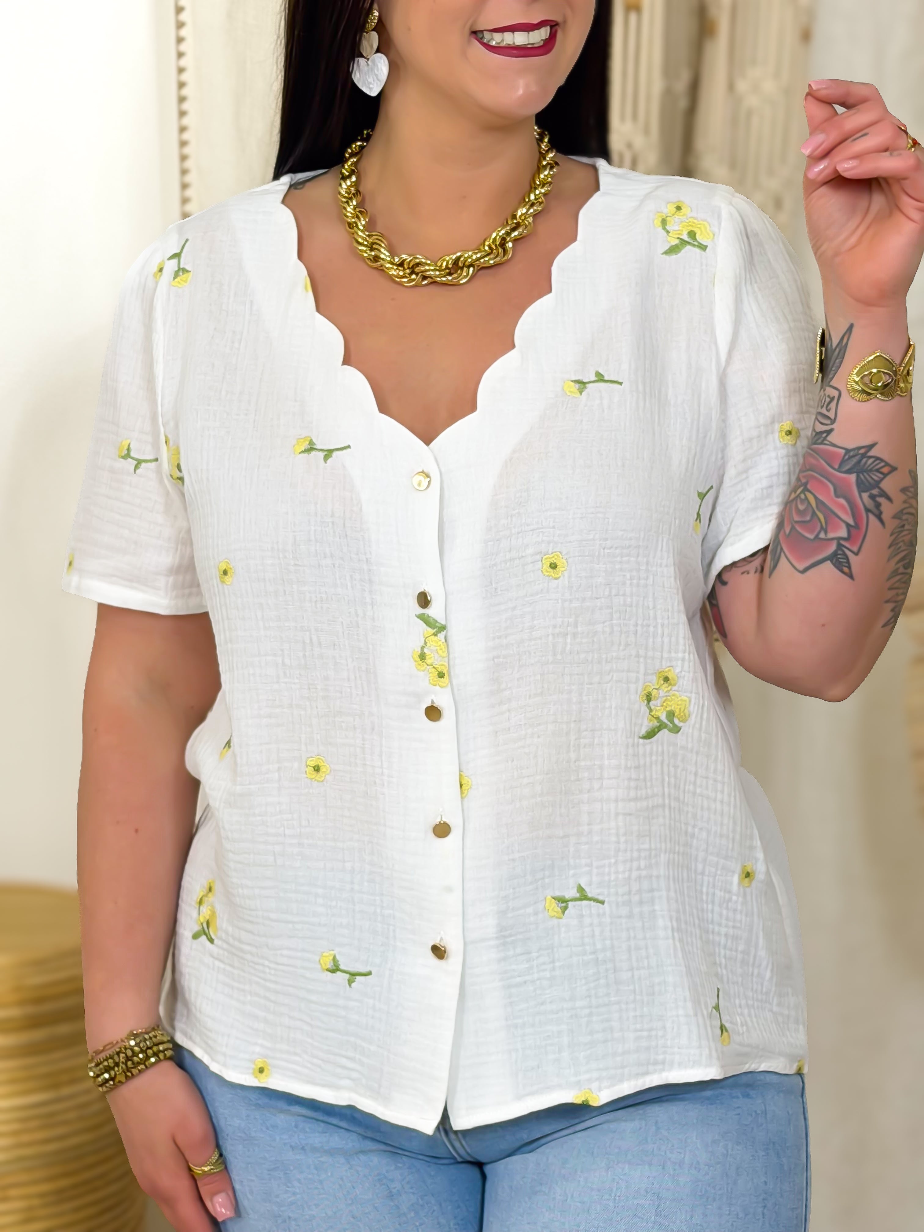 Blouse - Jacinthe - Blanc