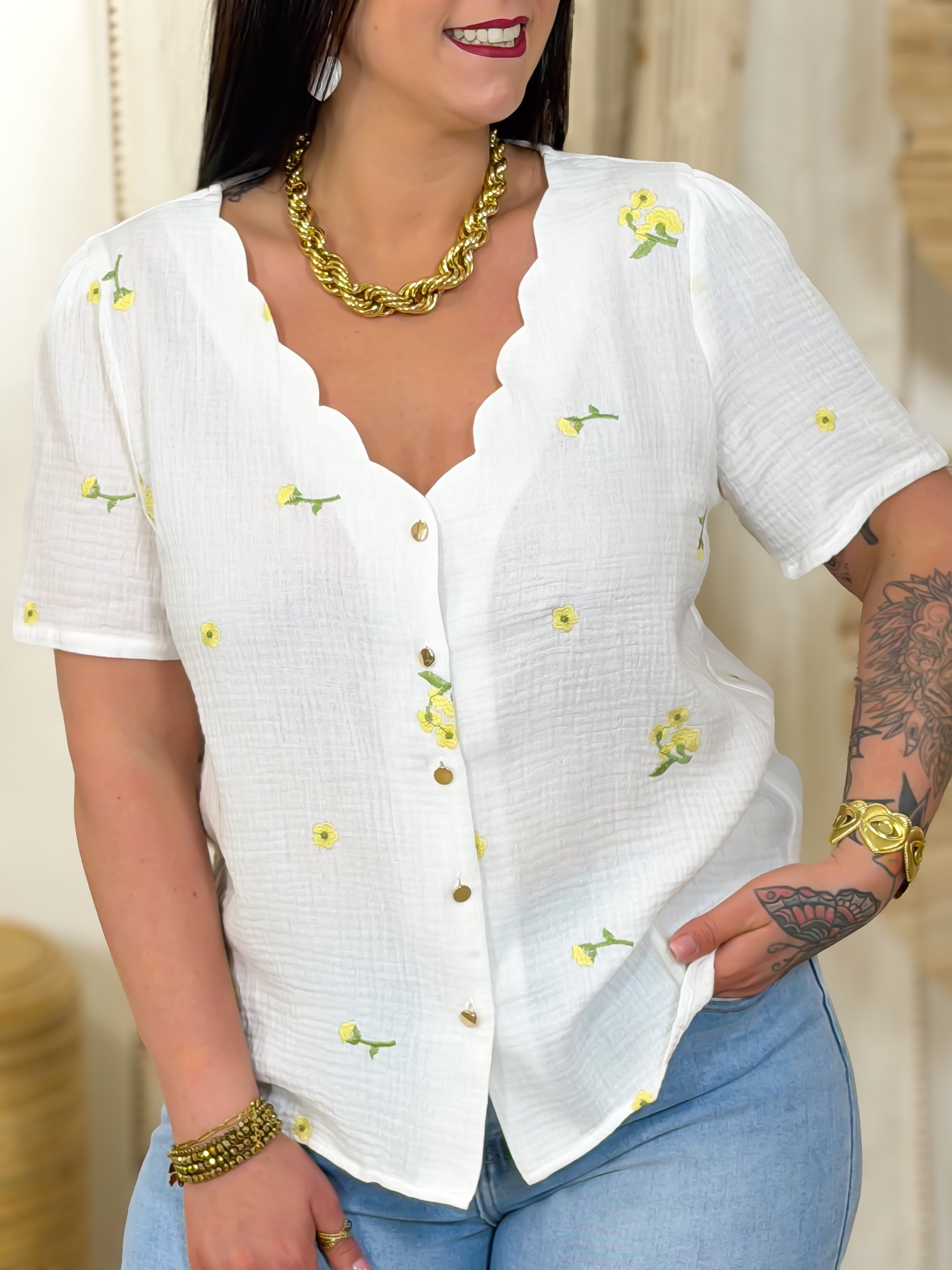 Blouse - Jacinthe - Blanc