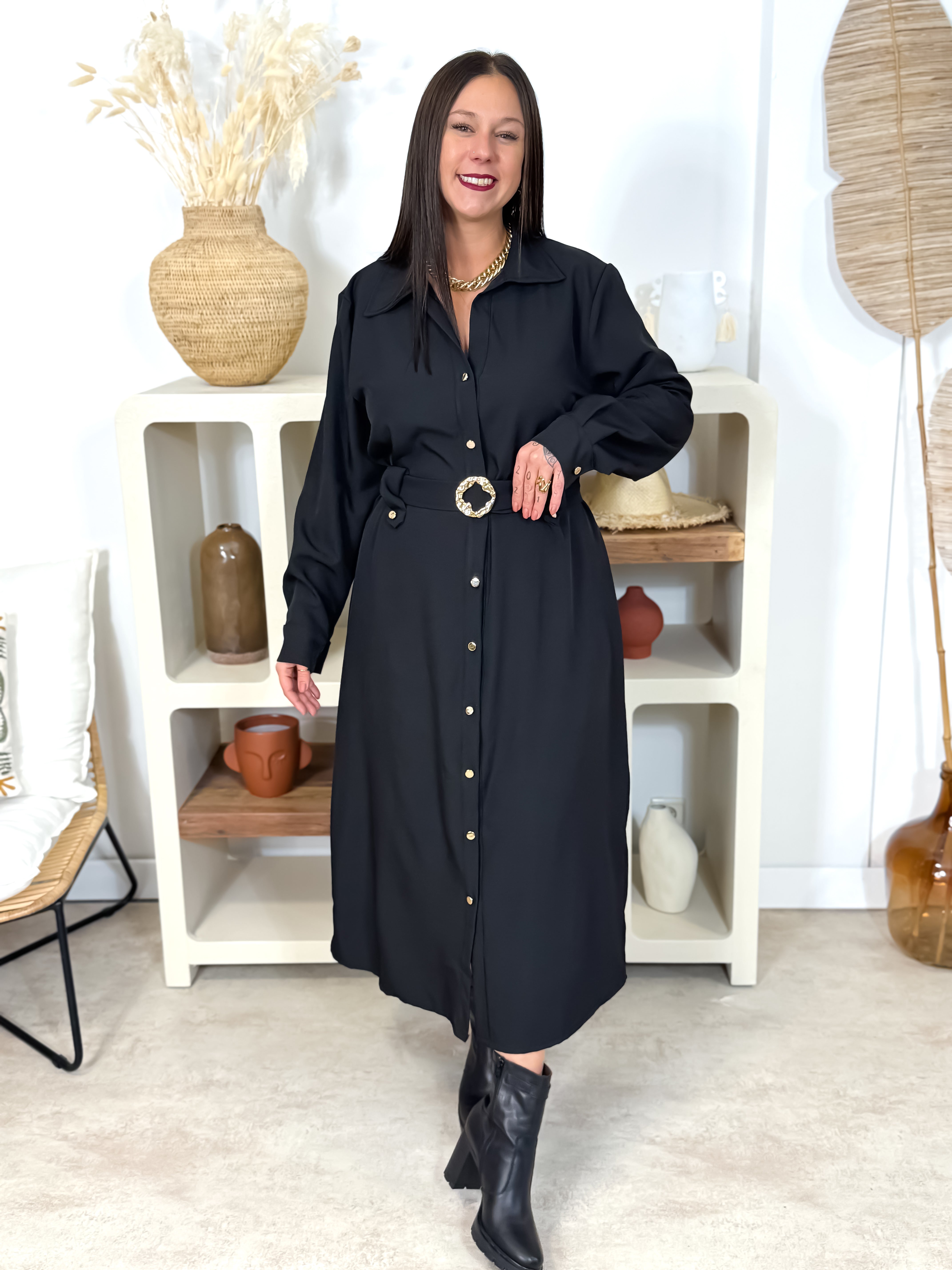 Robe longue - Hillary - Noir