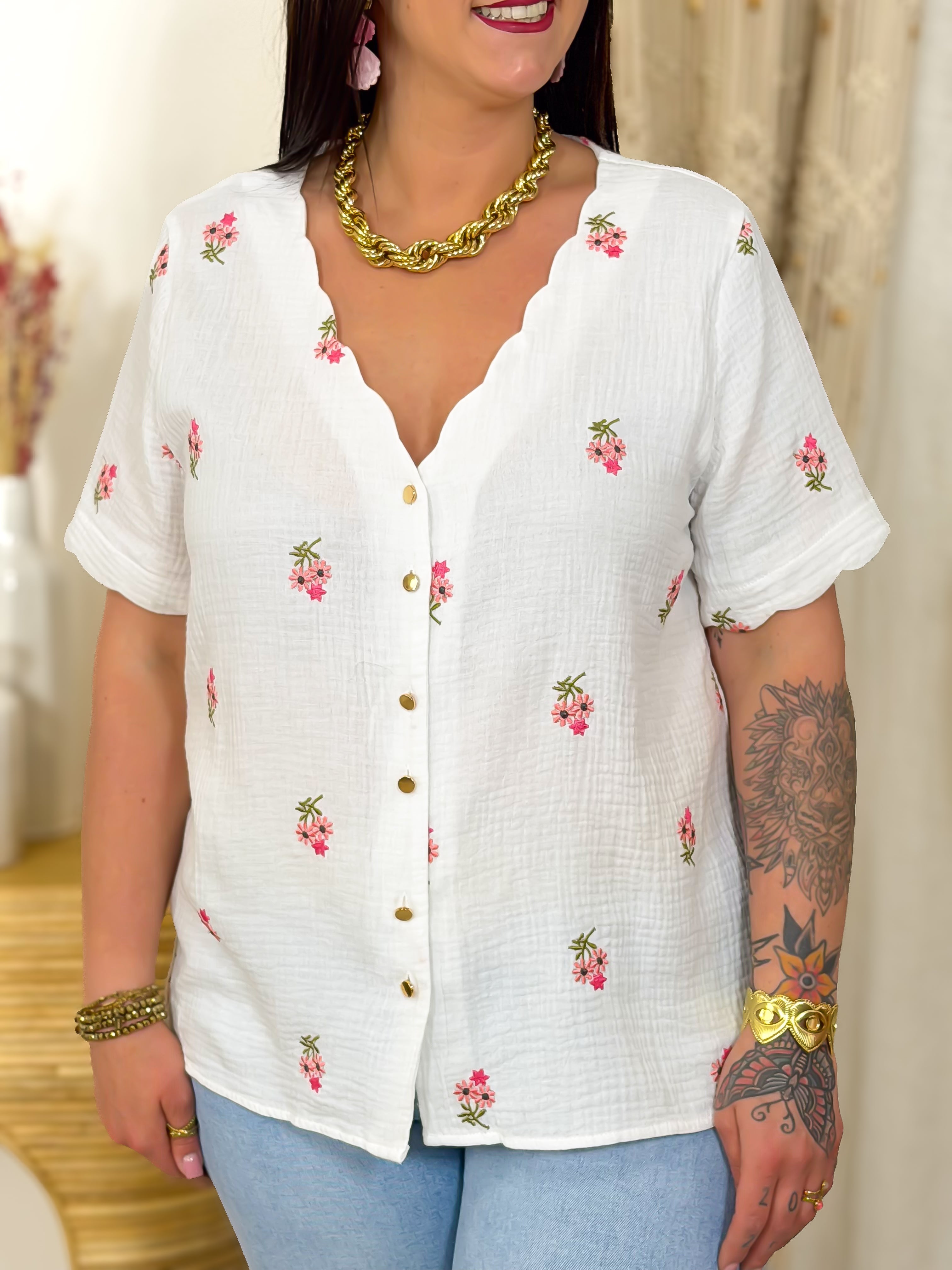 Blouse - Nicoletta - Blanc