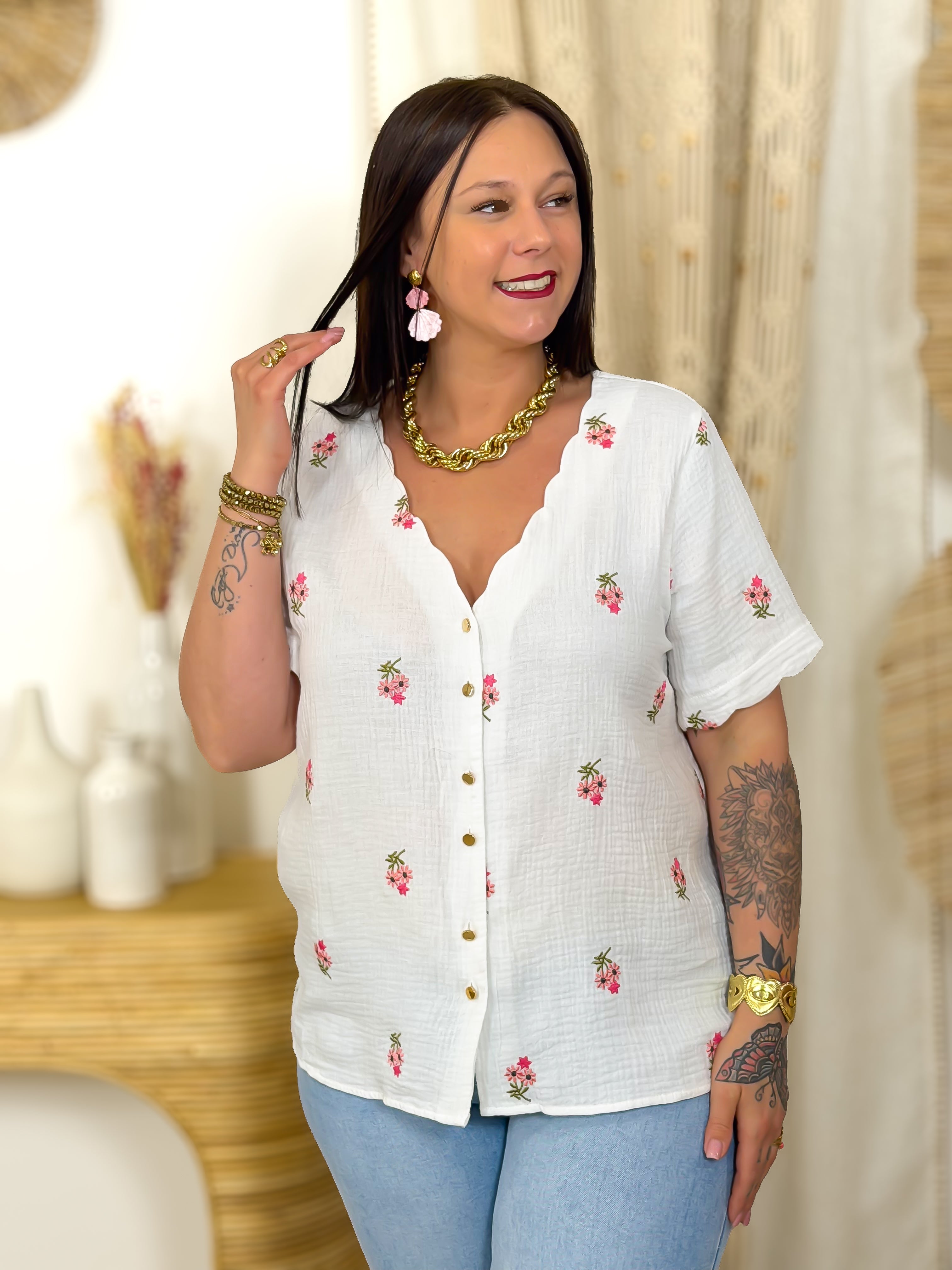 Blouse - Nicoletta - Blanc