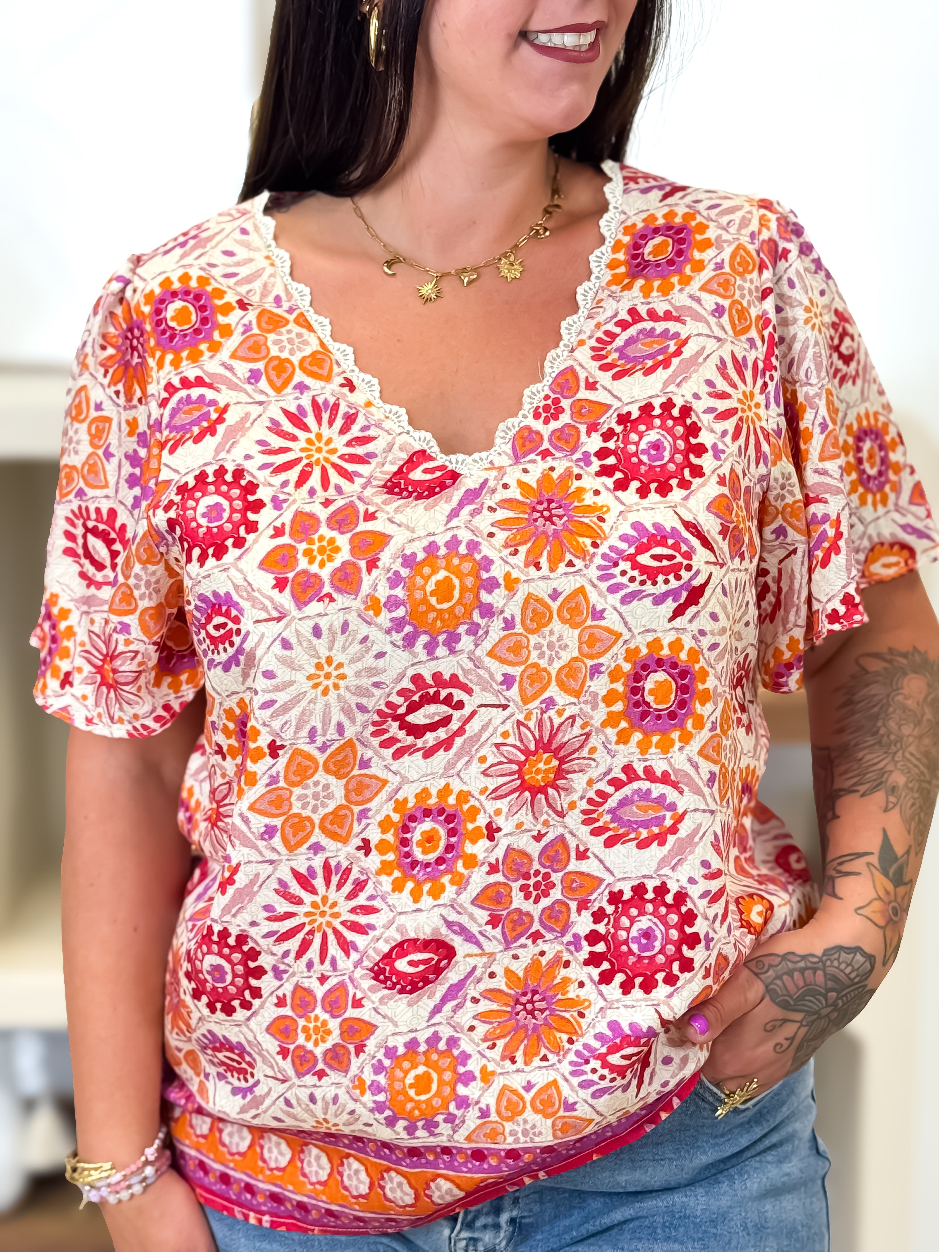 Blouse - Malya - Orange