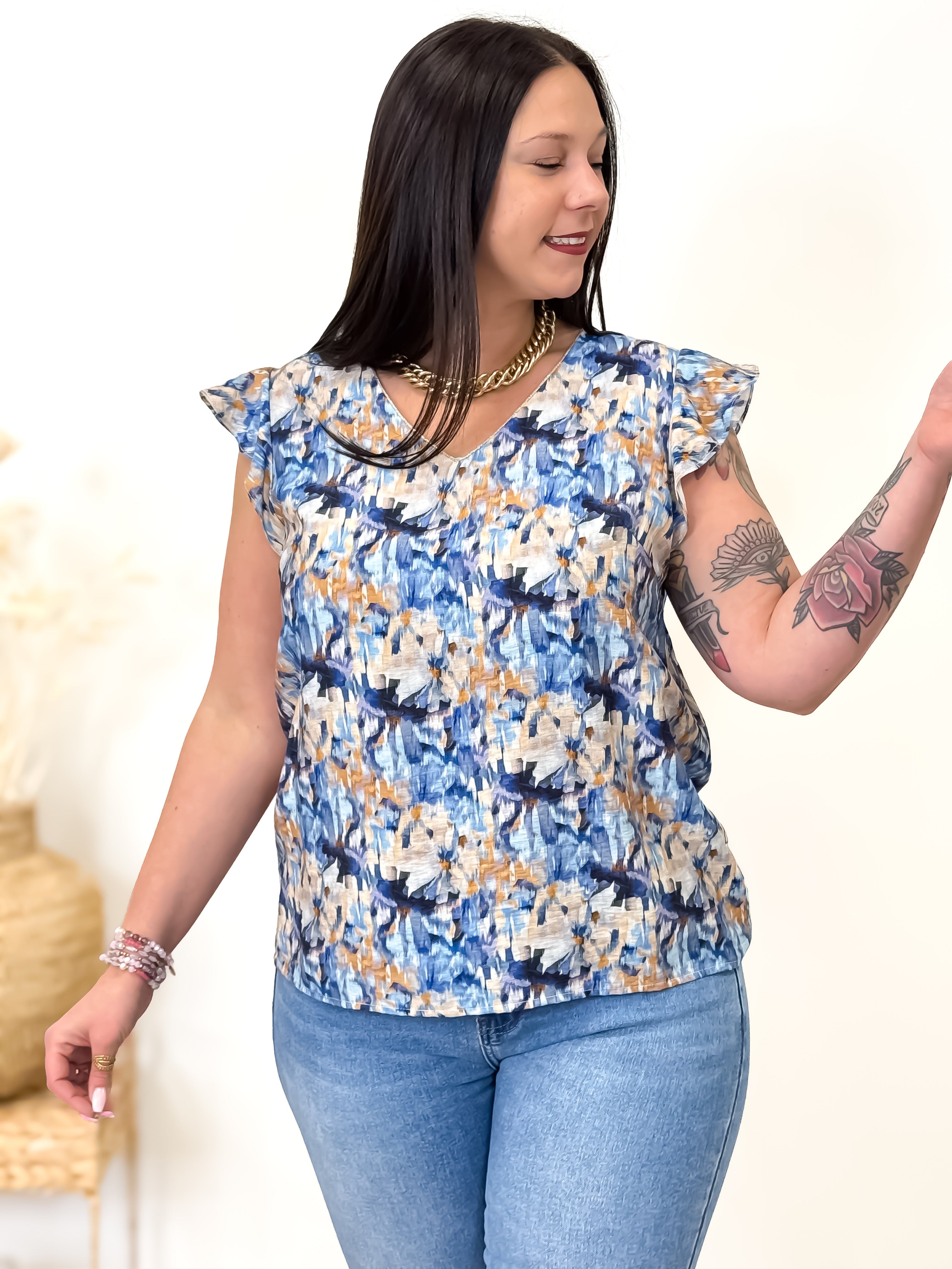 Blouse - Kessia - Bleu