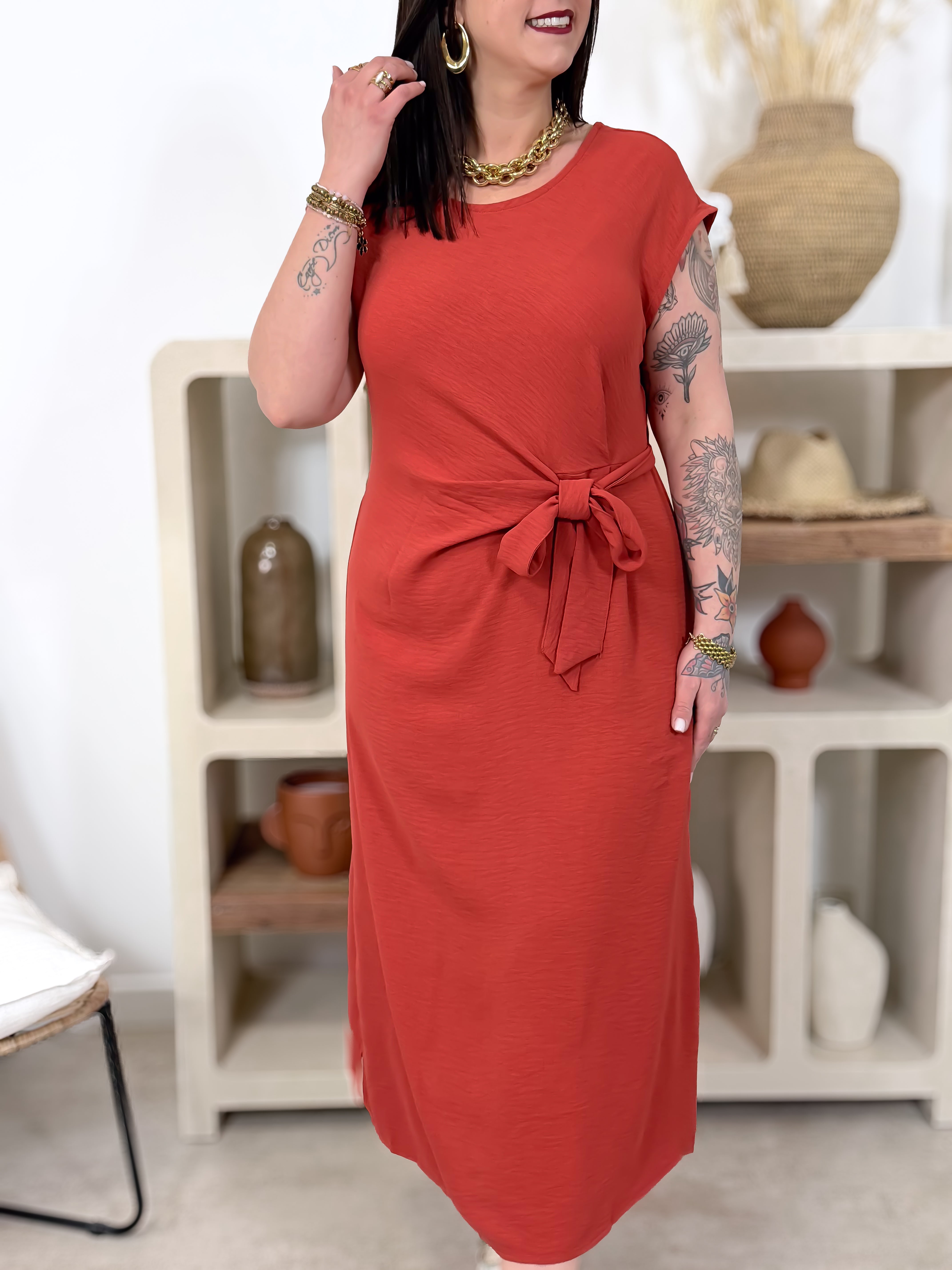 Robe - Alicia - Brique