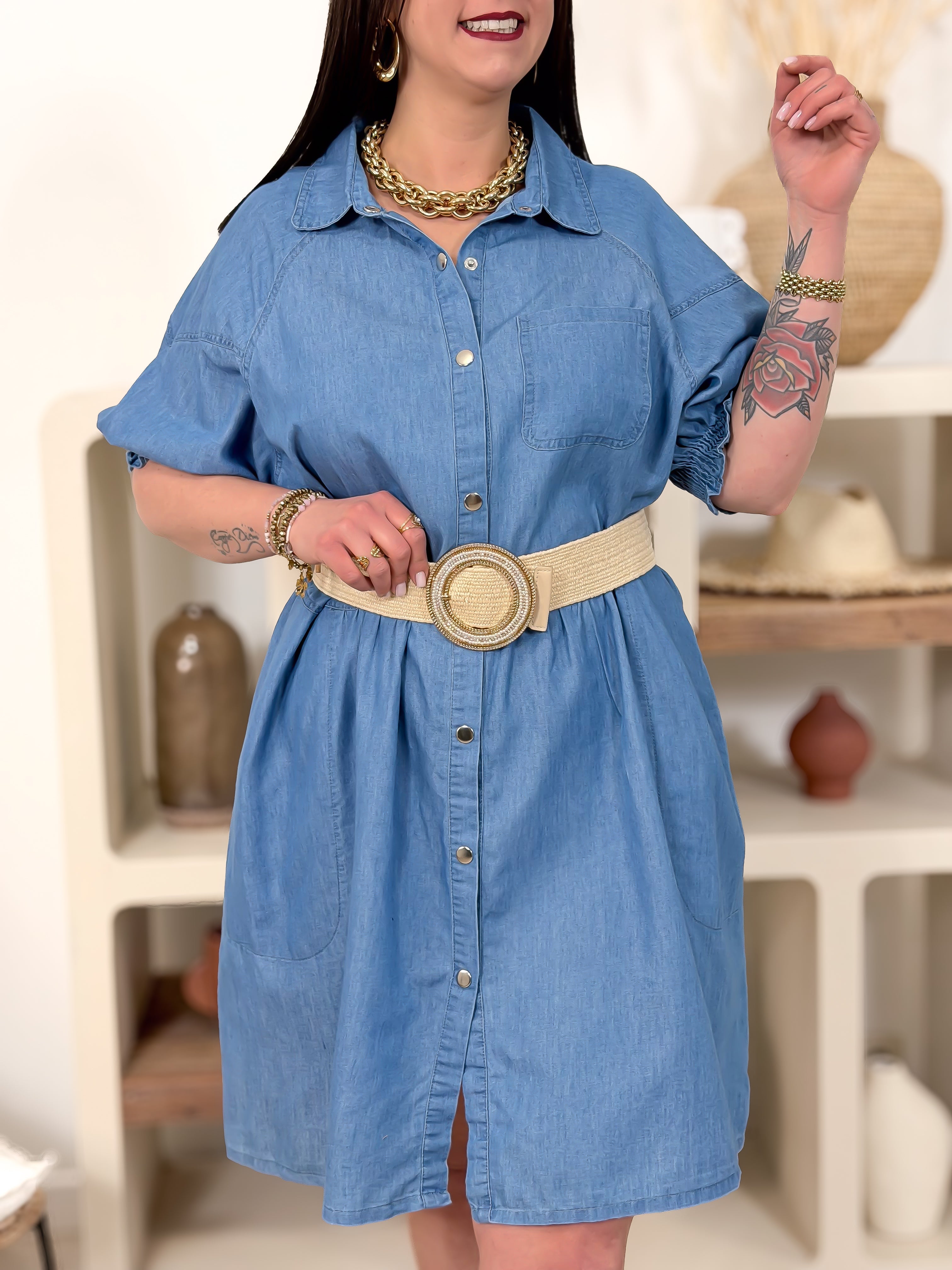 Robe - Andreanne - Bleu Jeans