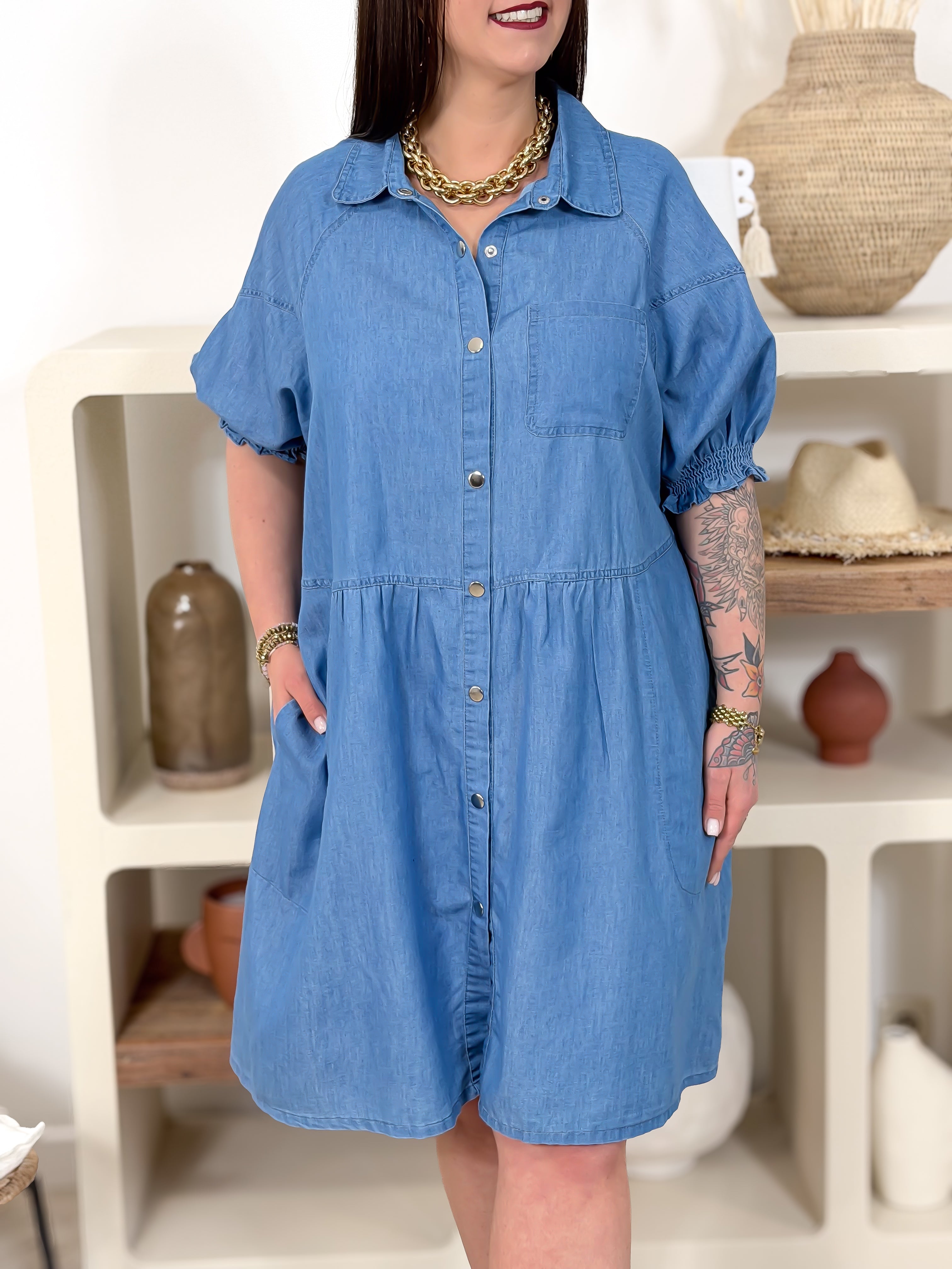 Robe - Andreanne - Bleu Jeans