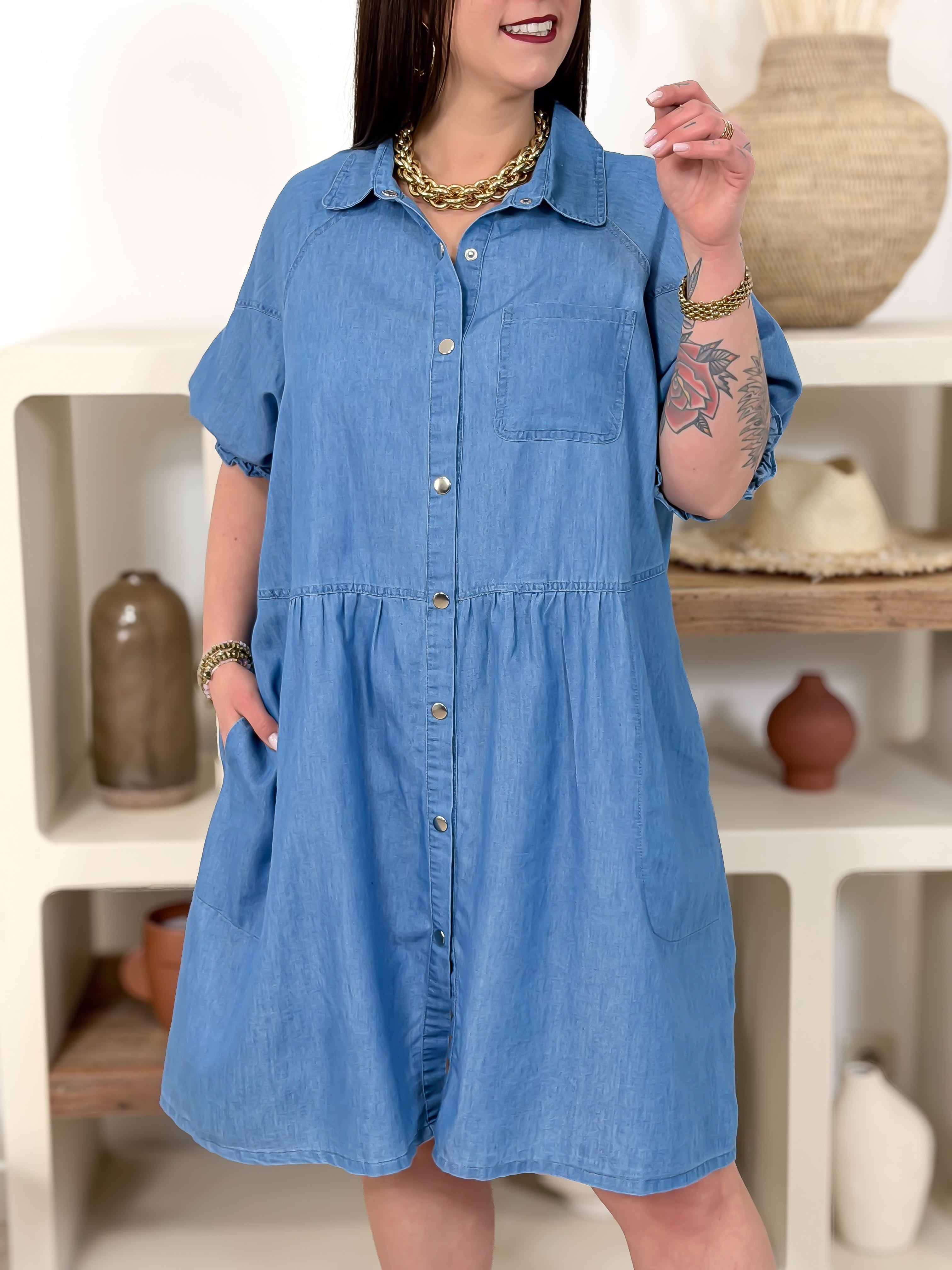 Robe - Andreanne - Bleu Jeans