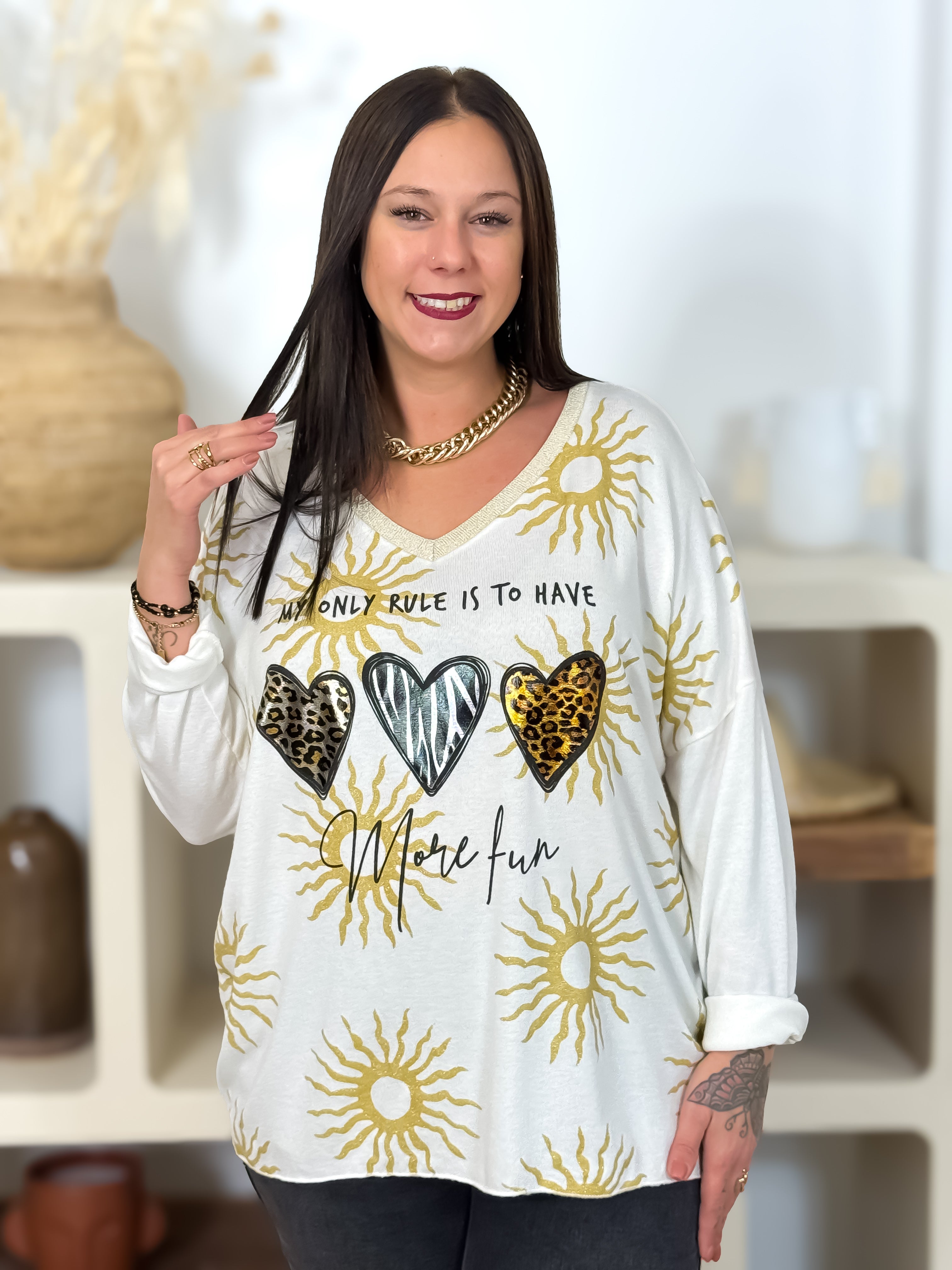Pull - Elsaline - Blanc