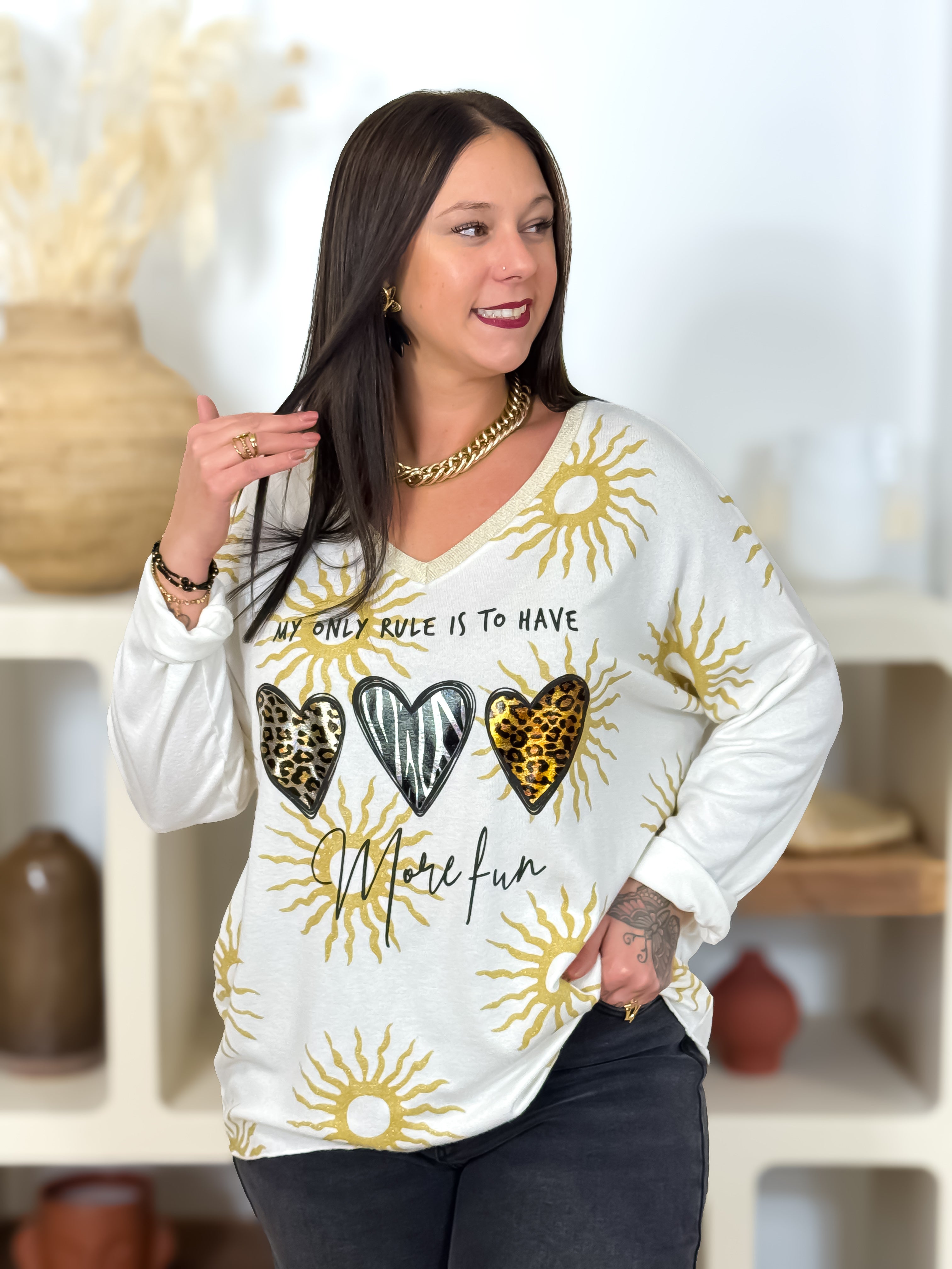 Pull - Elsaline - Blanc
