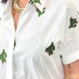 Chemise - Cactus - Blanc