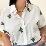 Chemise - Cactus - Blanc