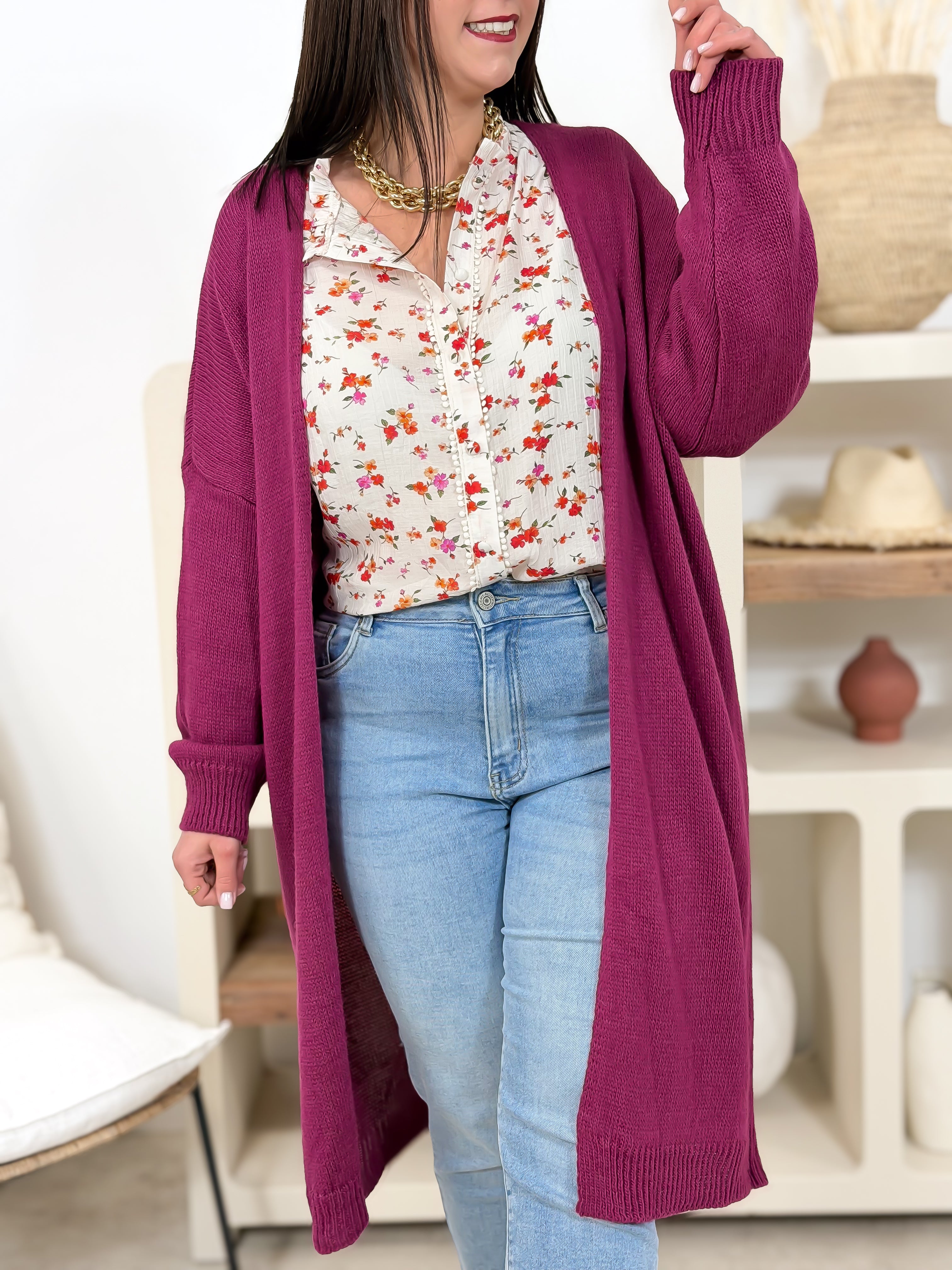 Chemisier - Nolia - Blanc & Corail