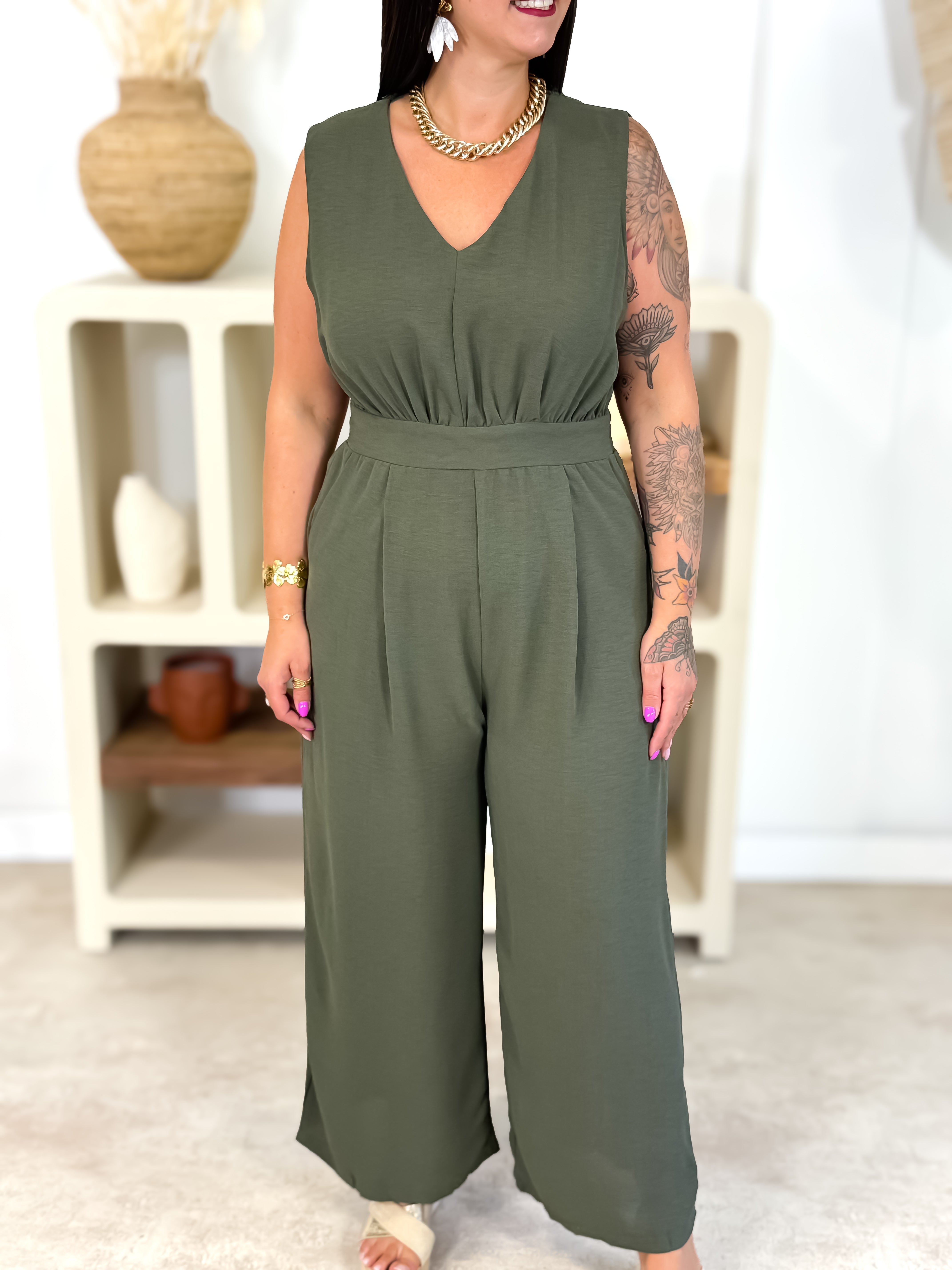 Jumpsuit - Victoria - Zwart &amp; Wit